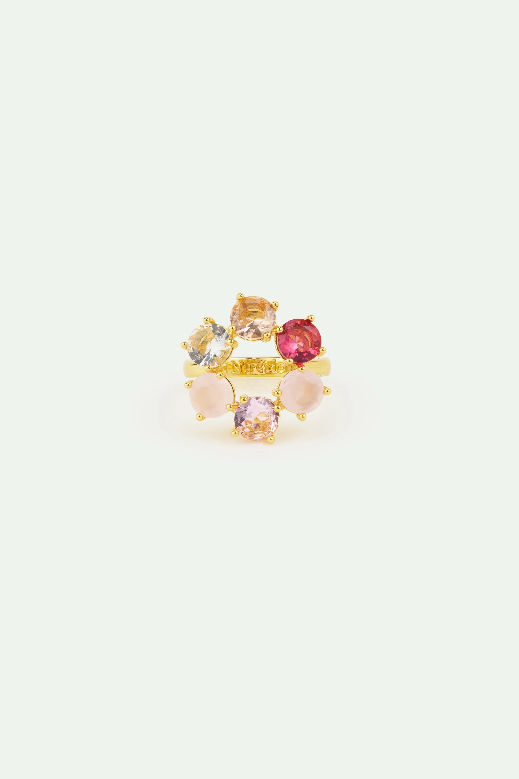 Bague 6 pierres La Diamantine Rosa Centifiola - Image 3