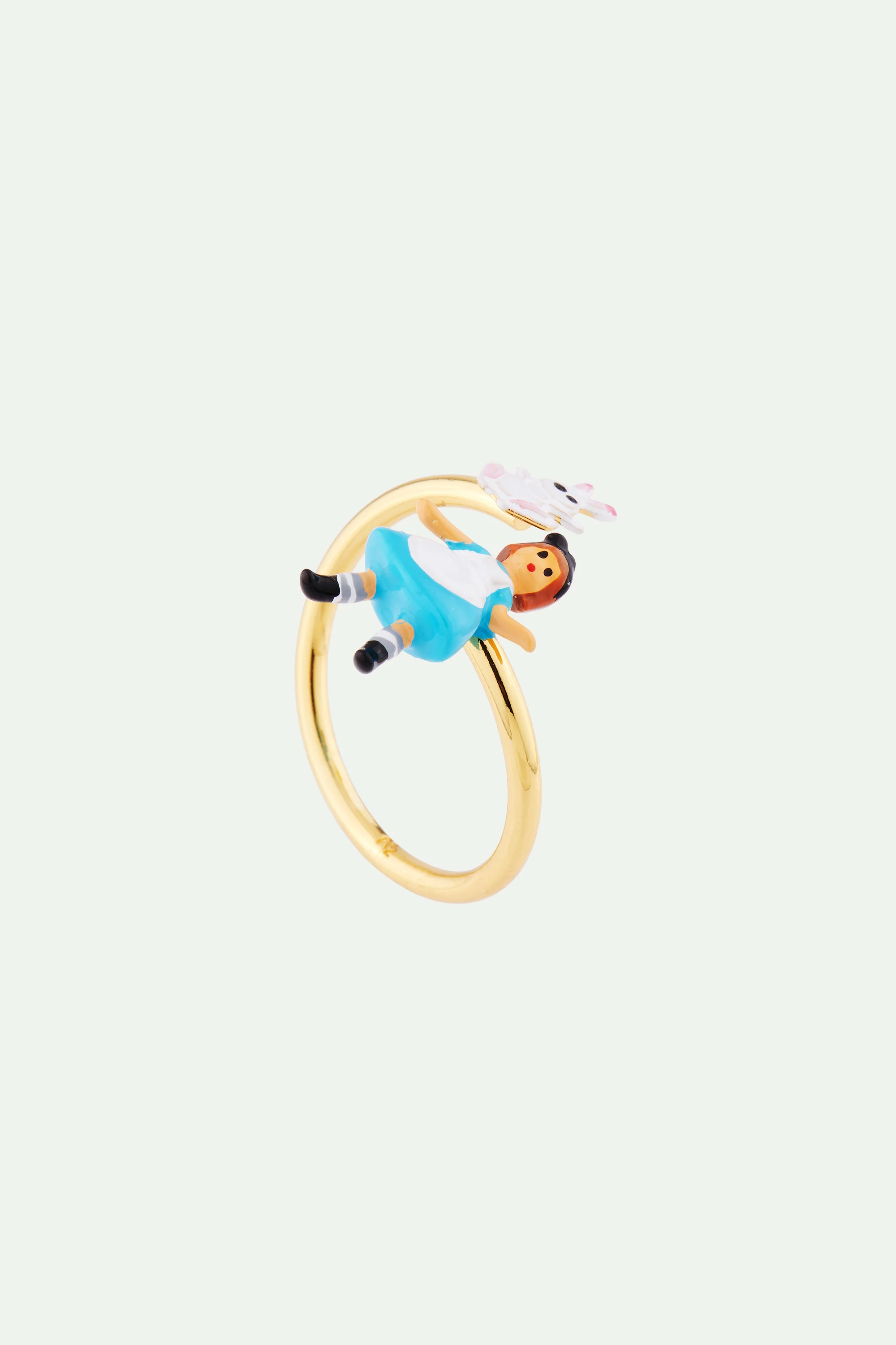 Bague ajustable alice et le lapin blanc - Image 3