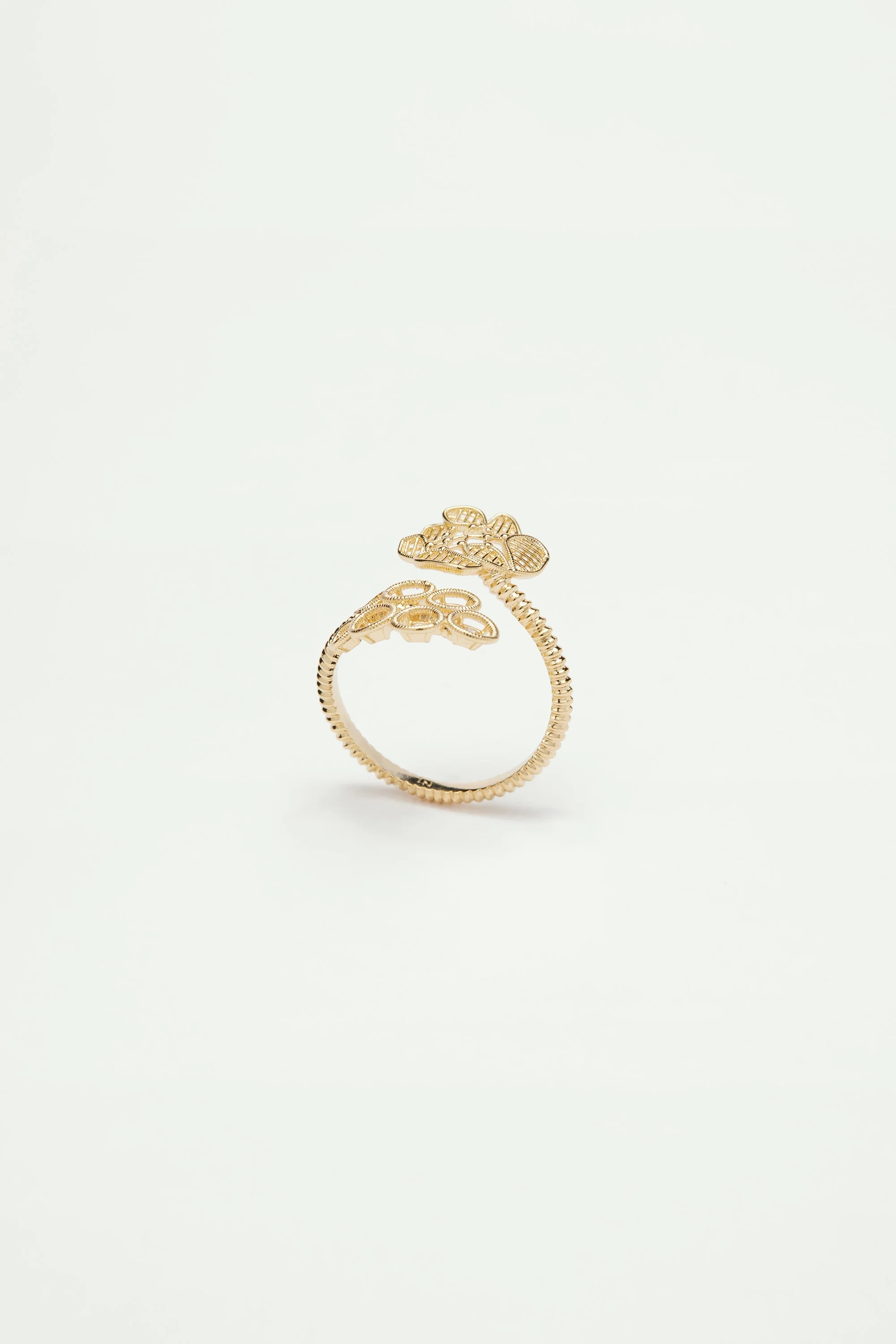 Bague ajustable fil d'or