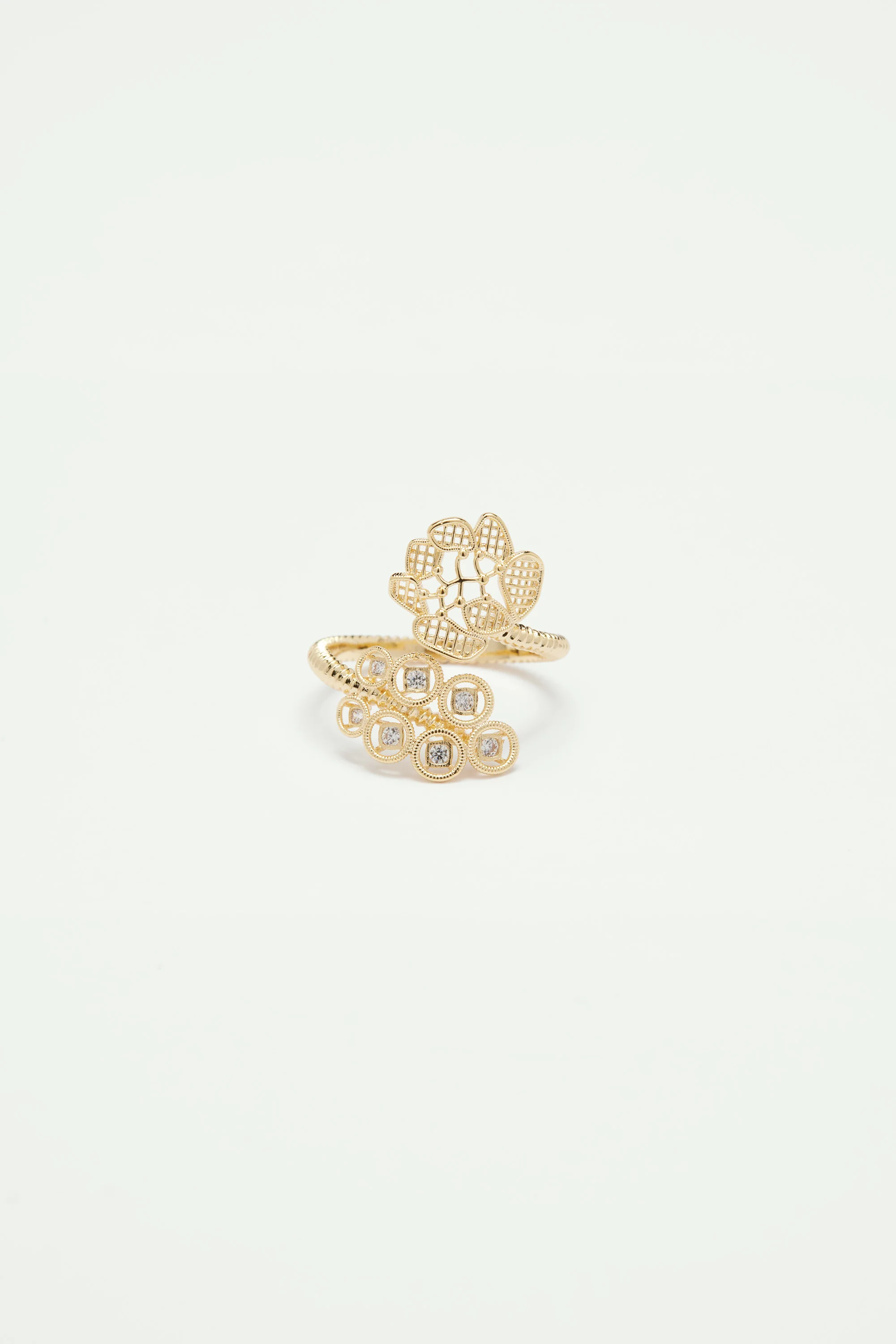 Bague ajustable fil d'or - Image 2