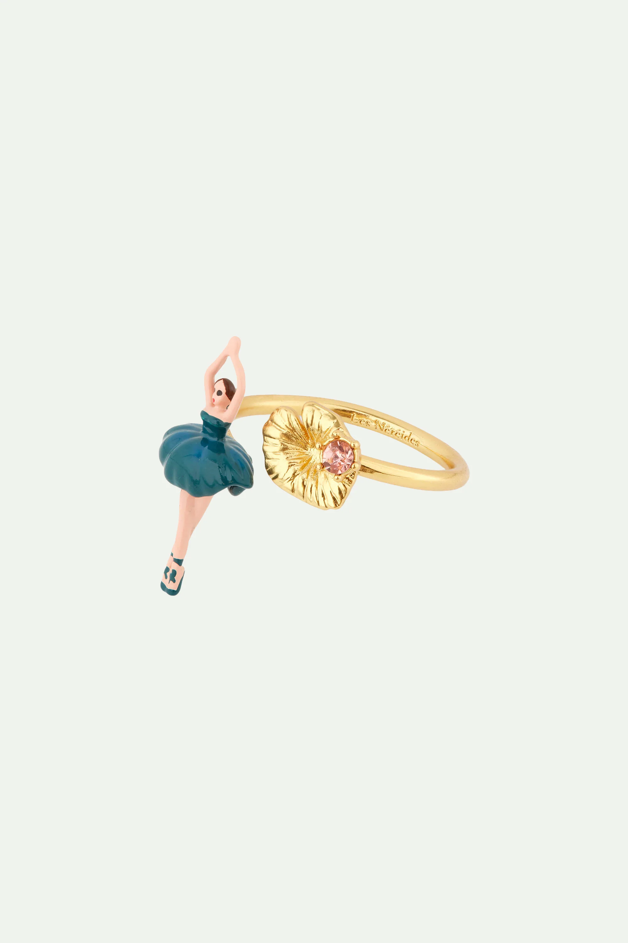 Bague Ajustable Mini Ballerine Bleu de Prusse - Image 2