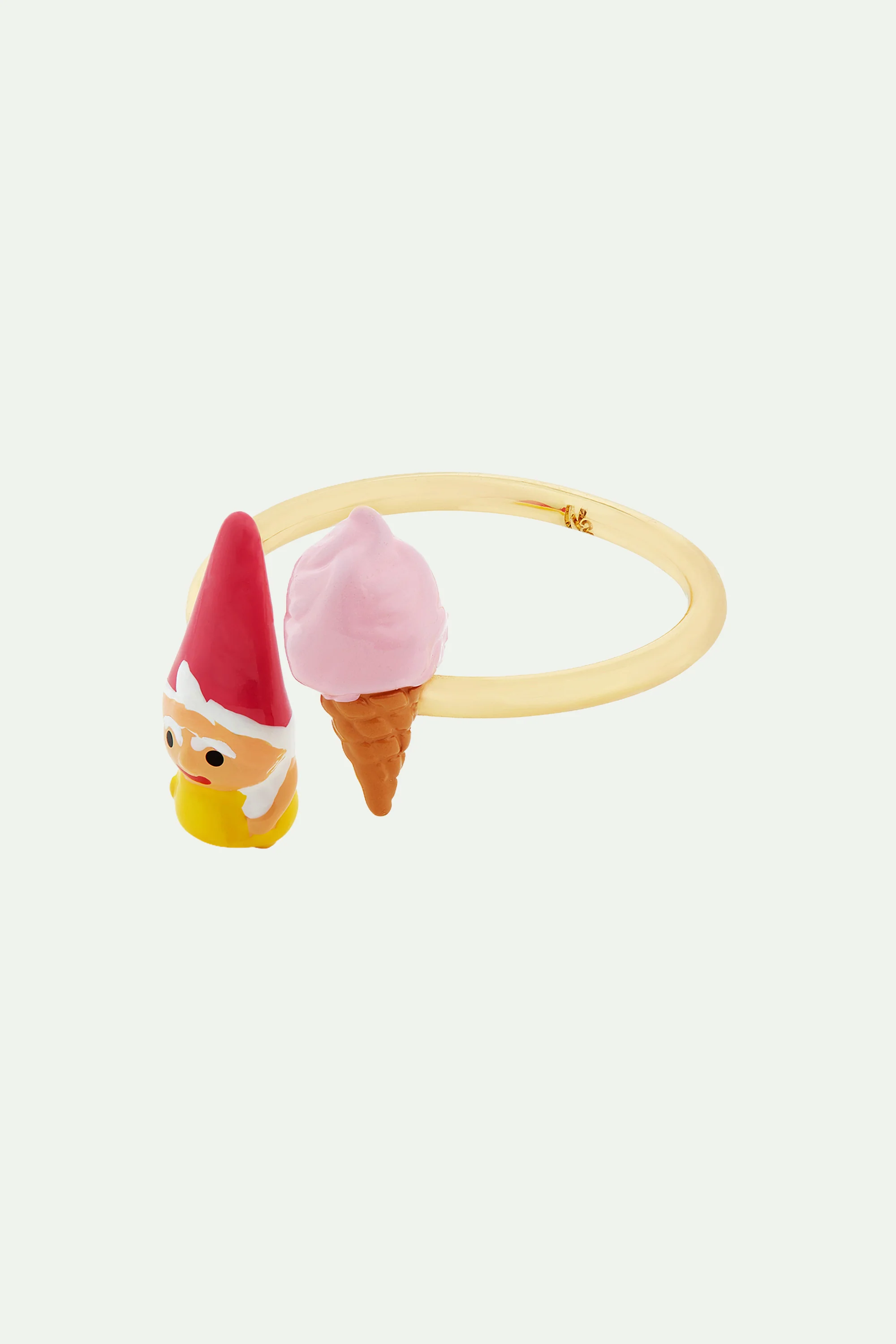 Bague ajustable nain de jardin et glace à l'italienne - Image 2