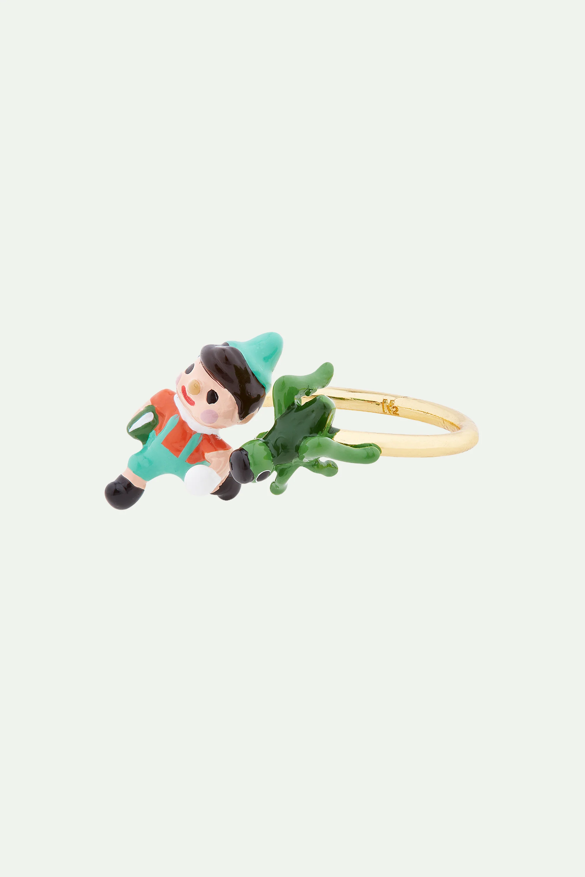 Bague ajustable Pinocchio et cricket - Image 2