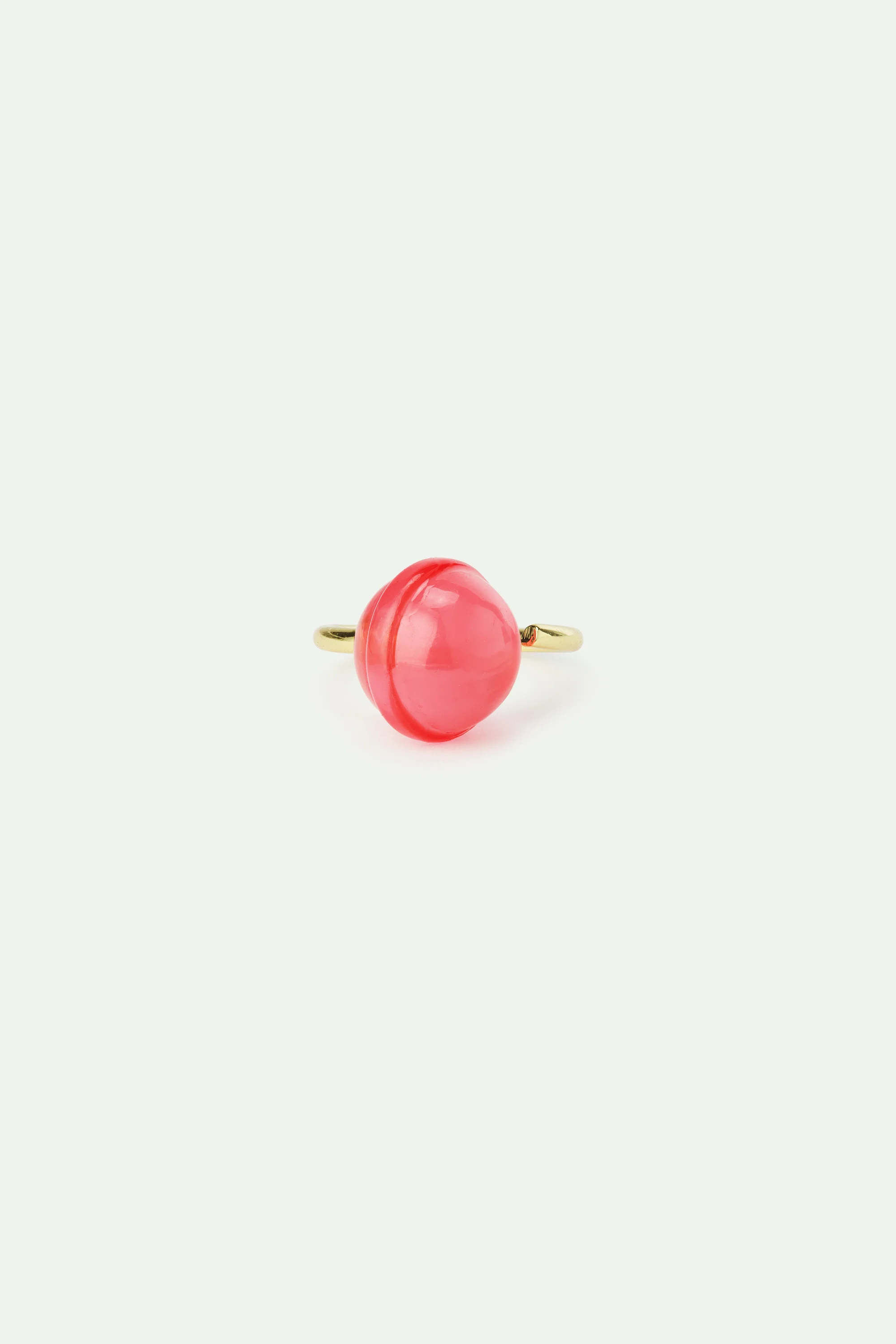 Bague ajustable sucette rose - Image 3