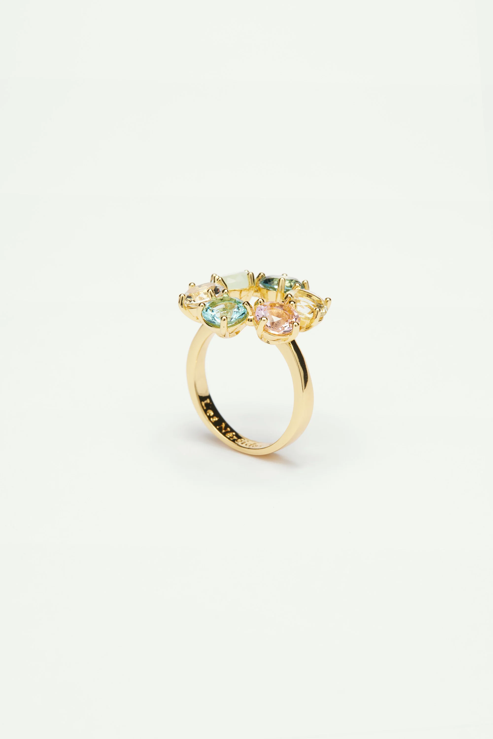 Bague fine 6 pierres la diamantine acqua azzura