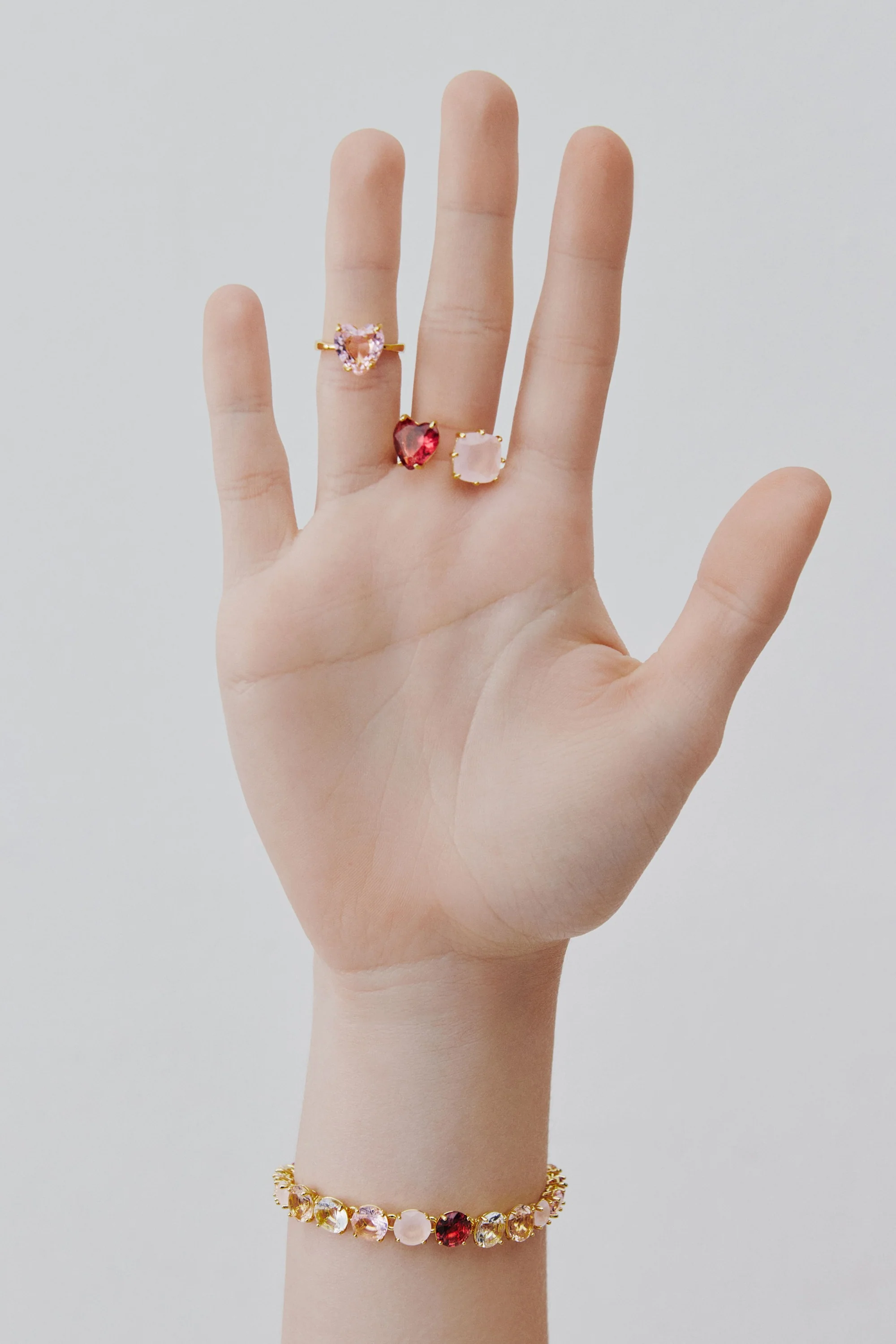 Bague solitaire coeur La Diamantine Rosa Centifolia - Image 2