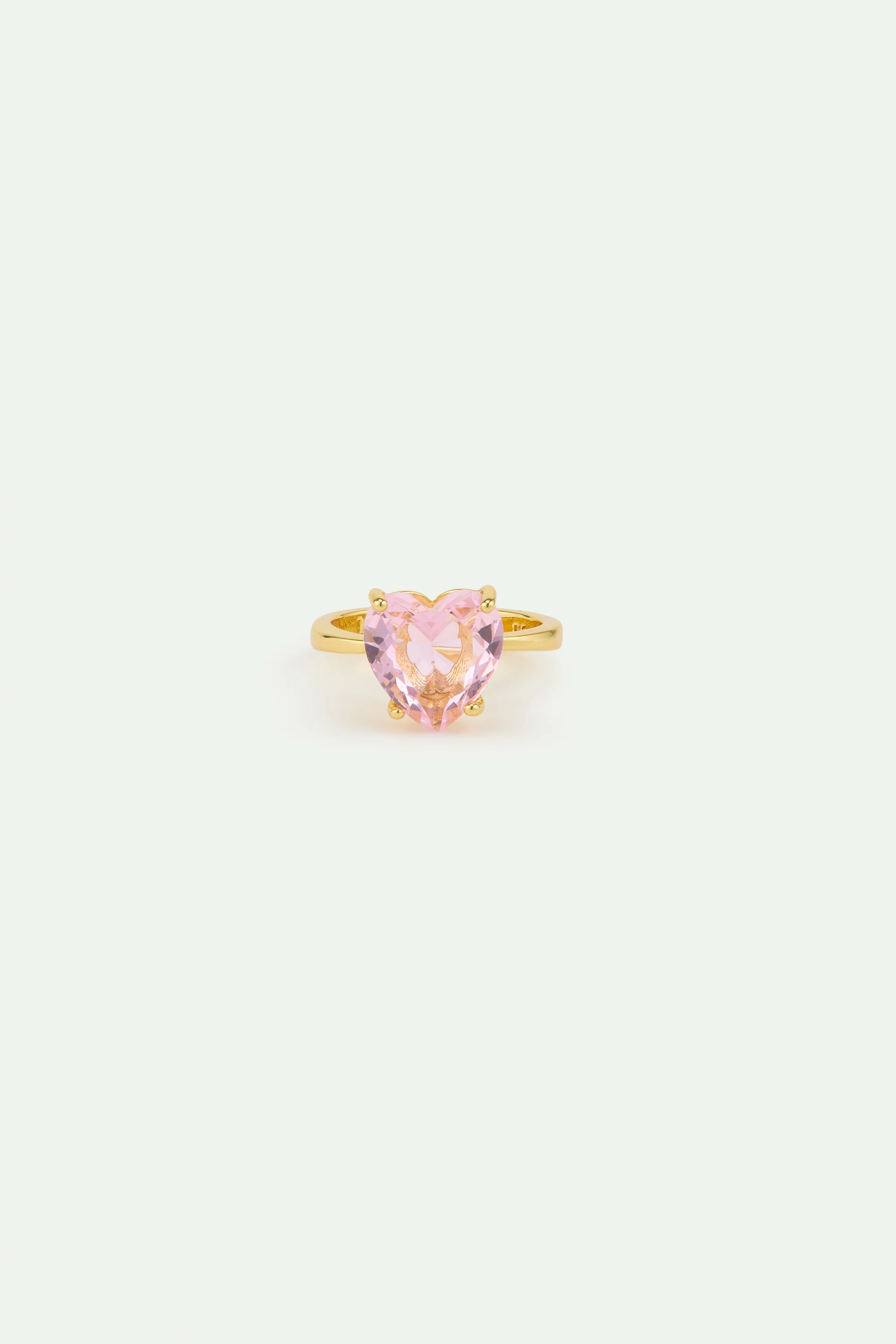 Bague solitaire coeur La Diamantine Rosa Centifolia - Image 3