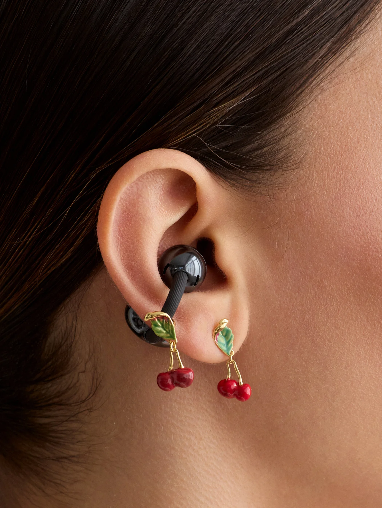 Bijoux Cerises pour écouteurs HUAWEI FreeClip 2 - Image 2