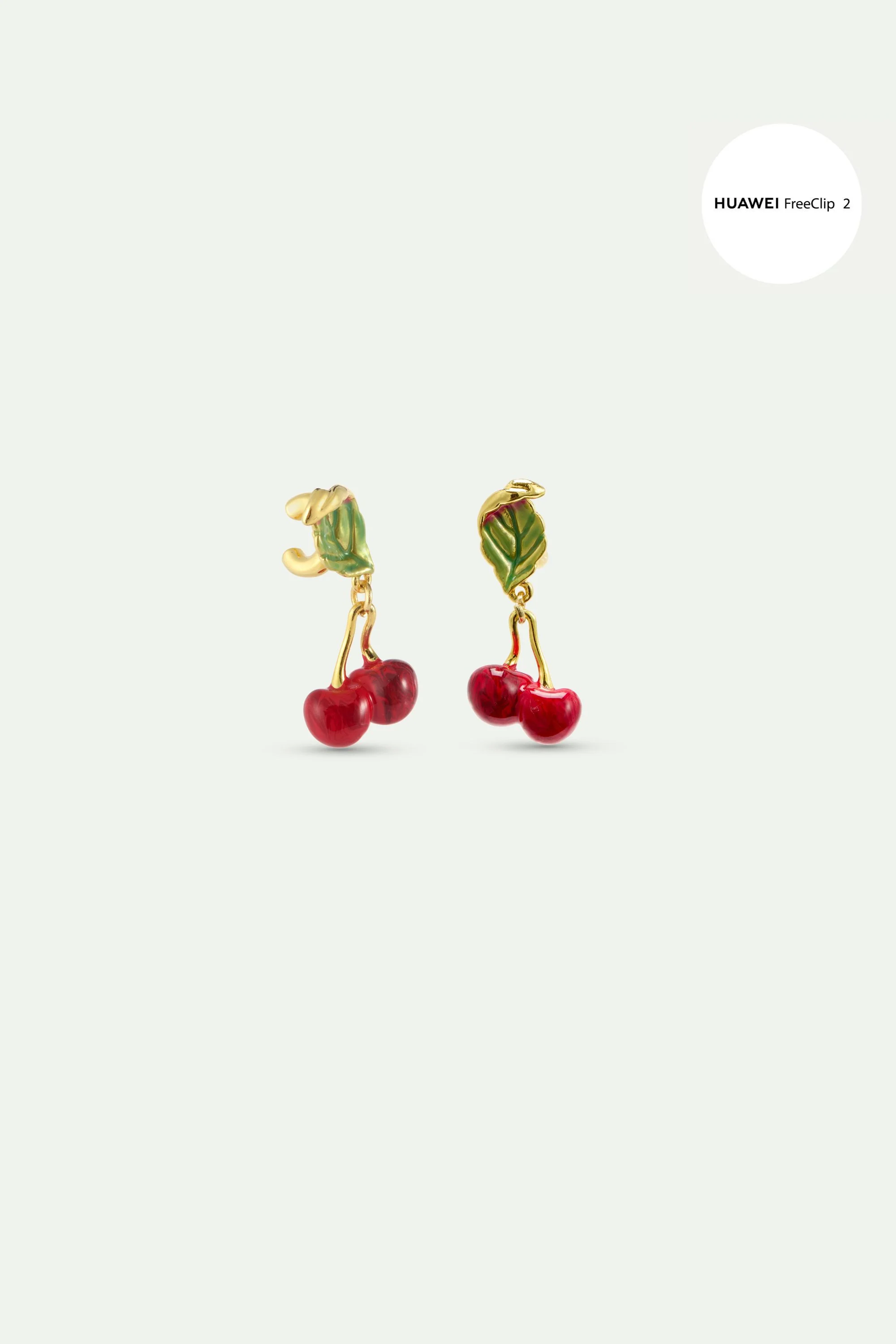 Bijoux Cerises pour écouteurs HUAWEI FreeClip 2 - Image 4