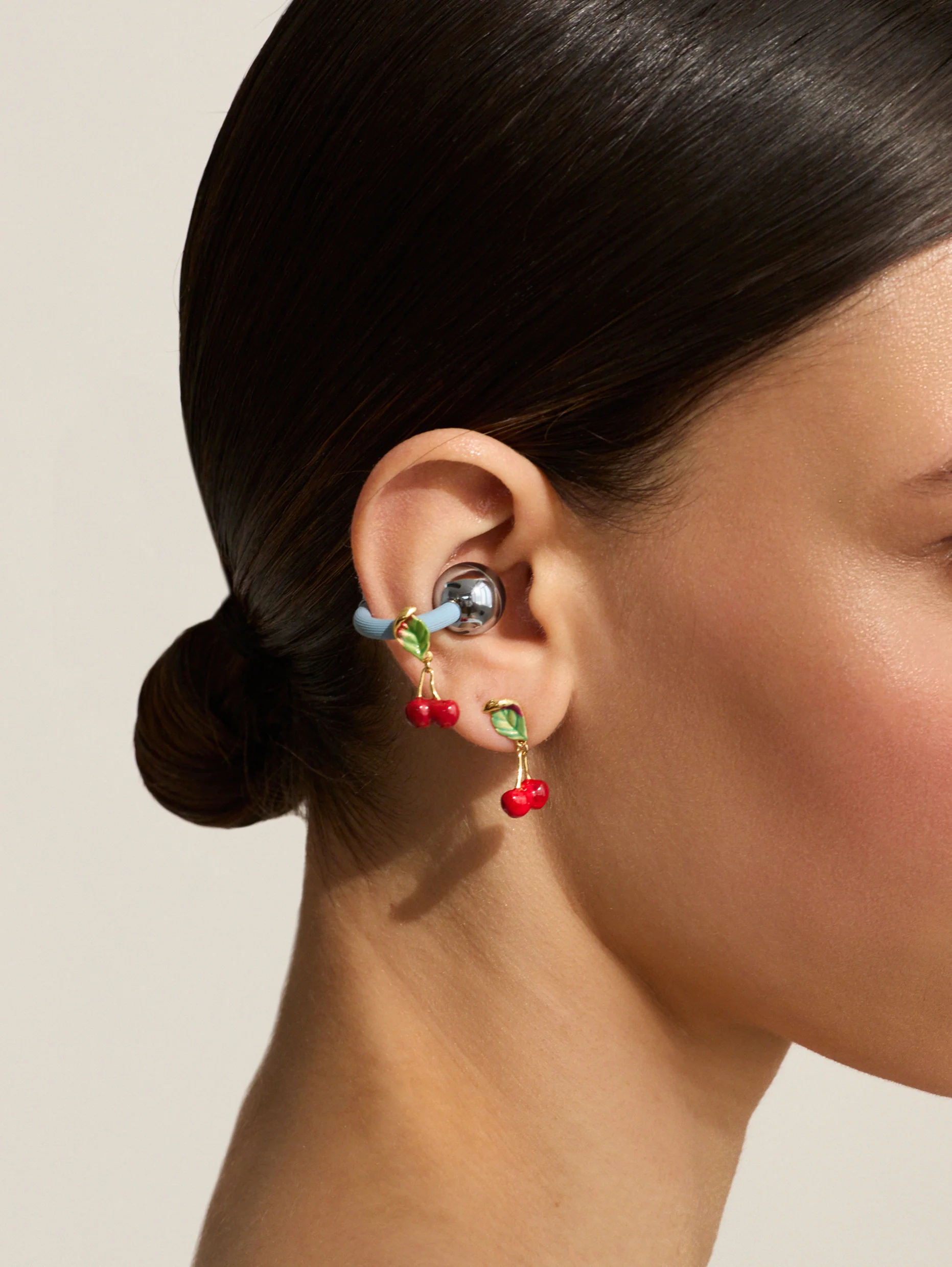 Bijoux Cerises pour écouteurs HUAWEI FreeClip 2 - Image 5