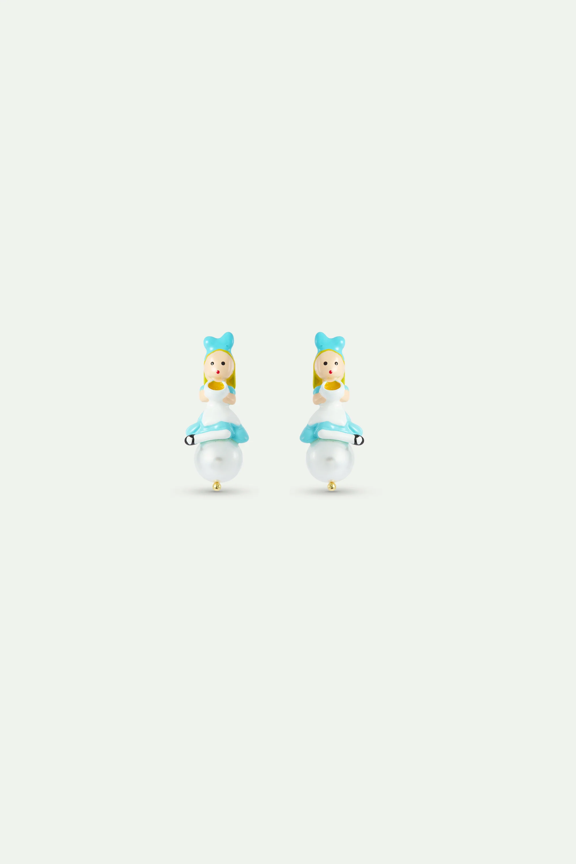 Boucles d’oreilles Alice, perle fantaisie