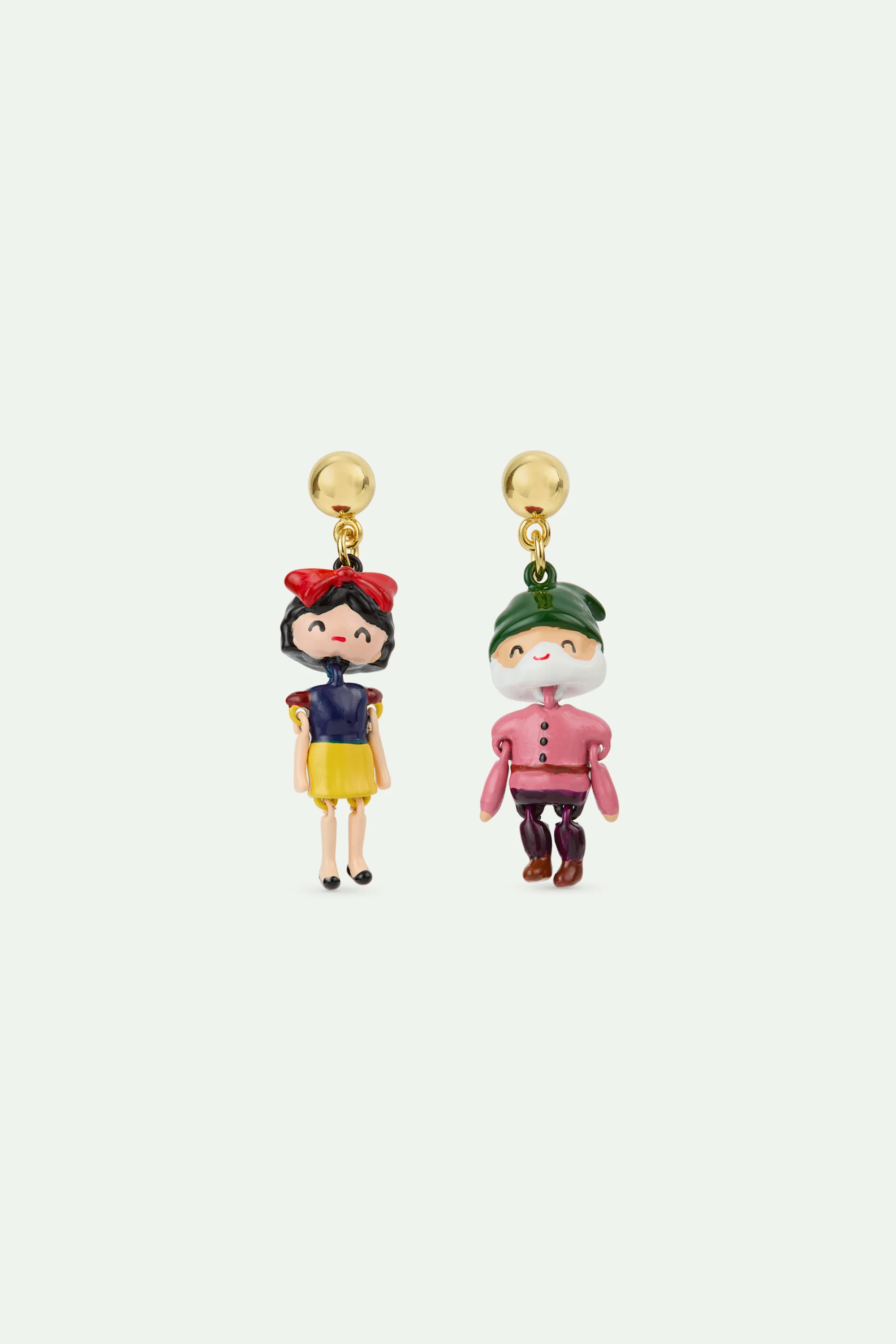 Boucles d'oreilles Blanche-Neige et nain