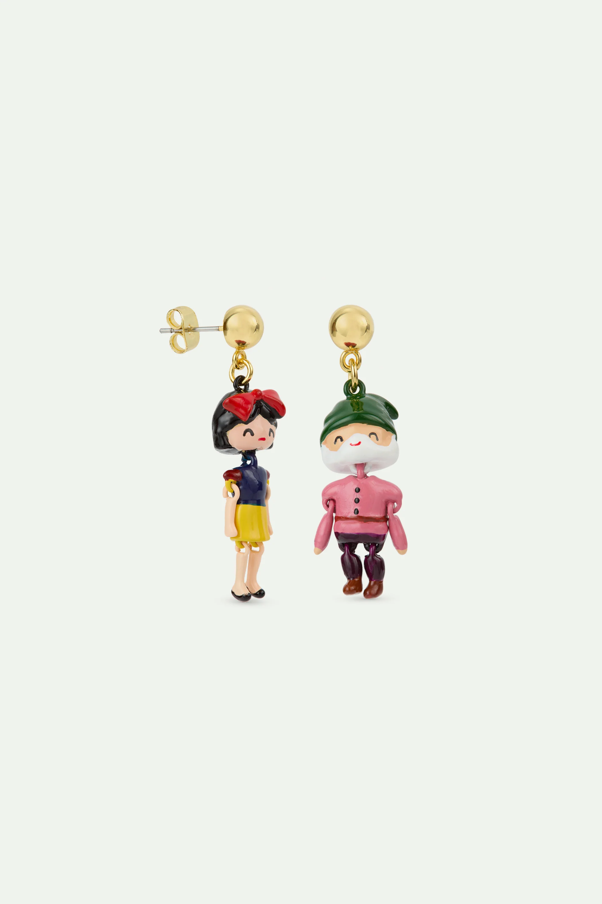 Boucles d'oreilles Blanche-Neige et nain - Image 2