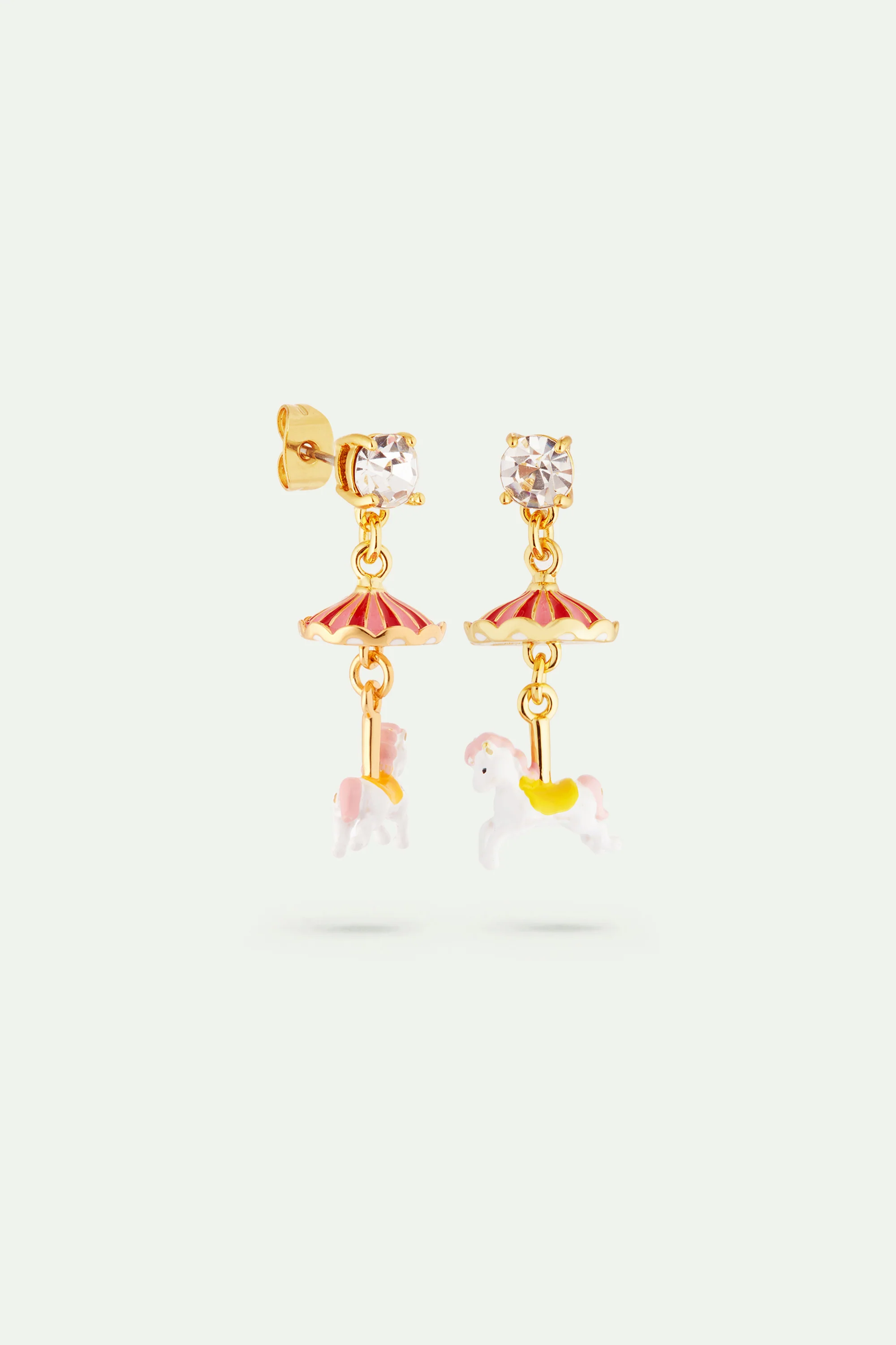 Boucles d'oreilles cheval de carrousel - Image 2
