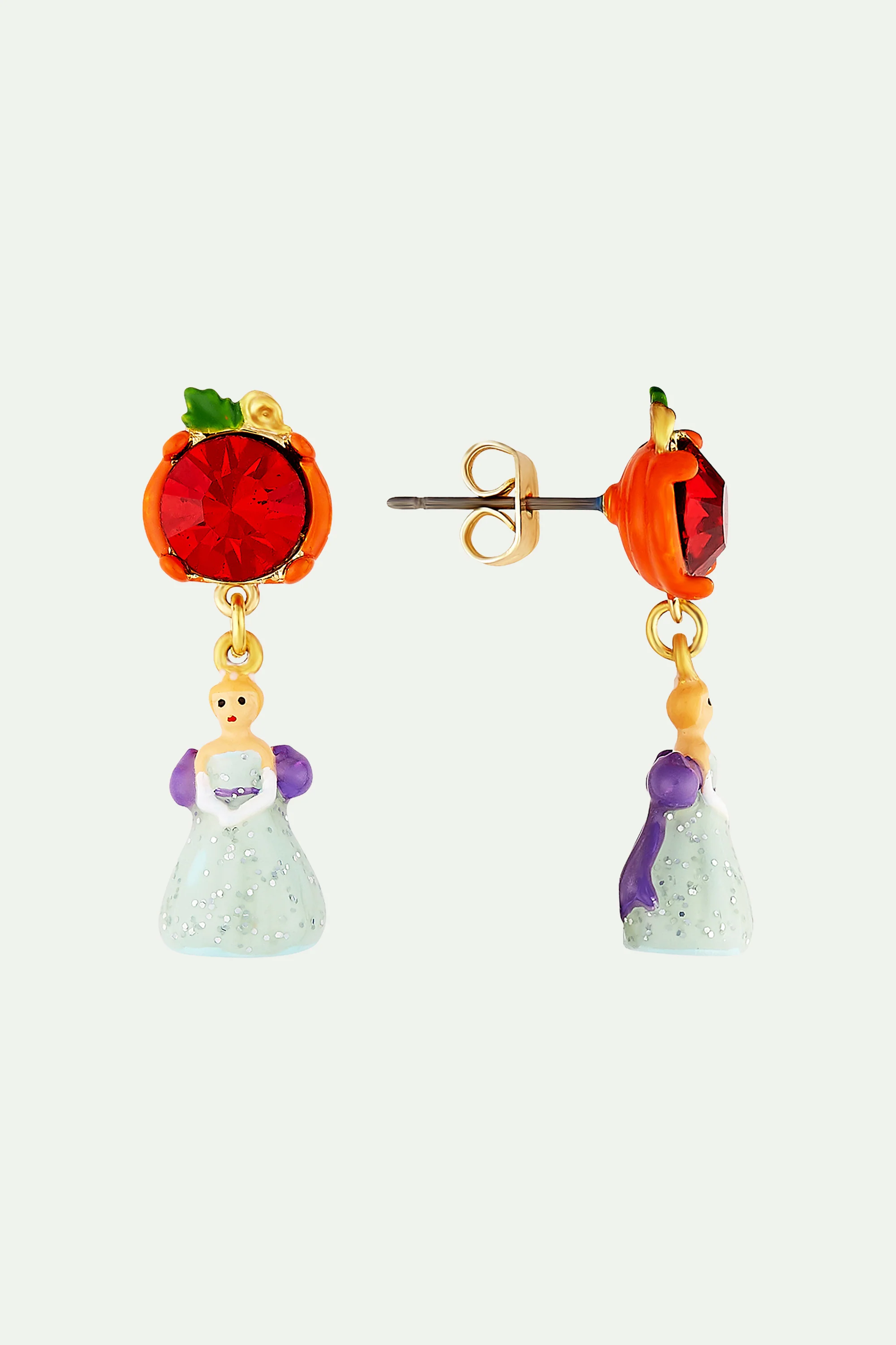 Boucles d'oreilles citrouille et cendrillon - Image 3