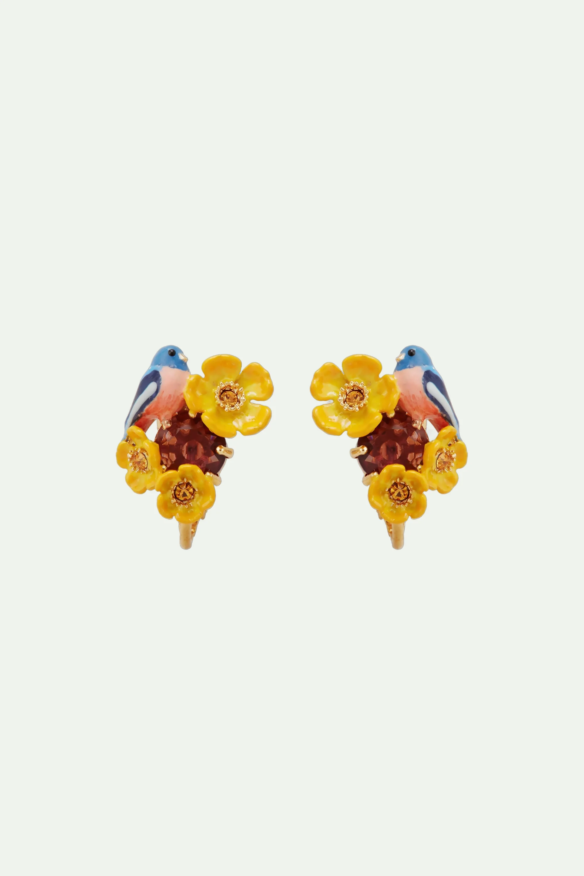 Boucles d'oreilles clip oiseaux