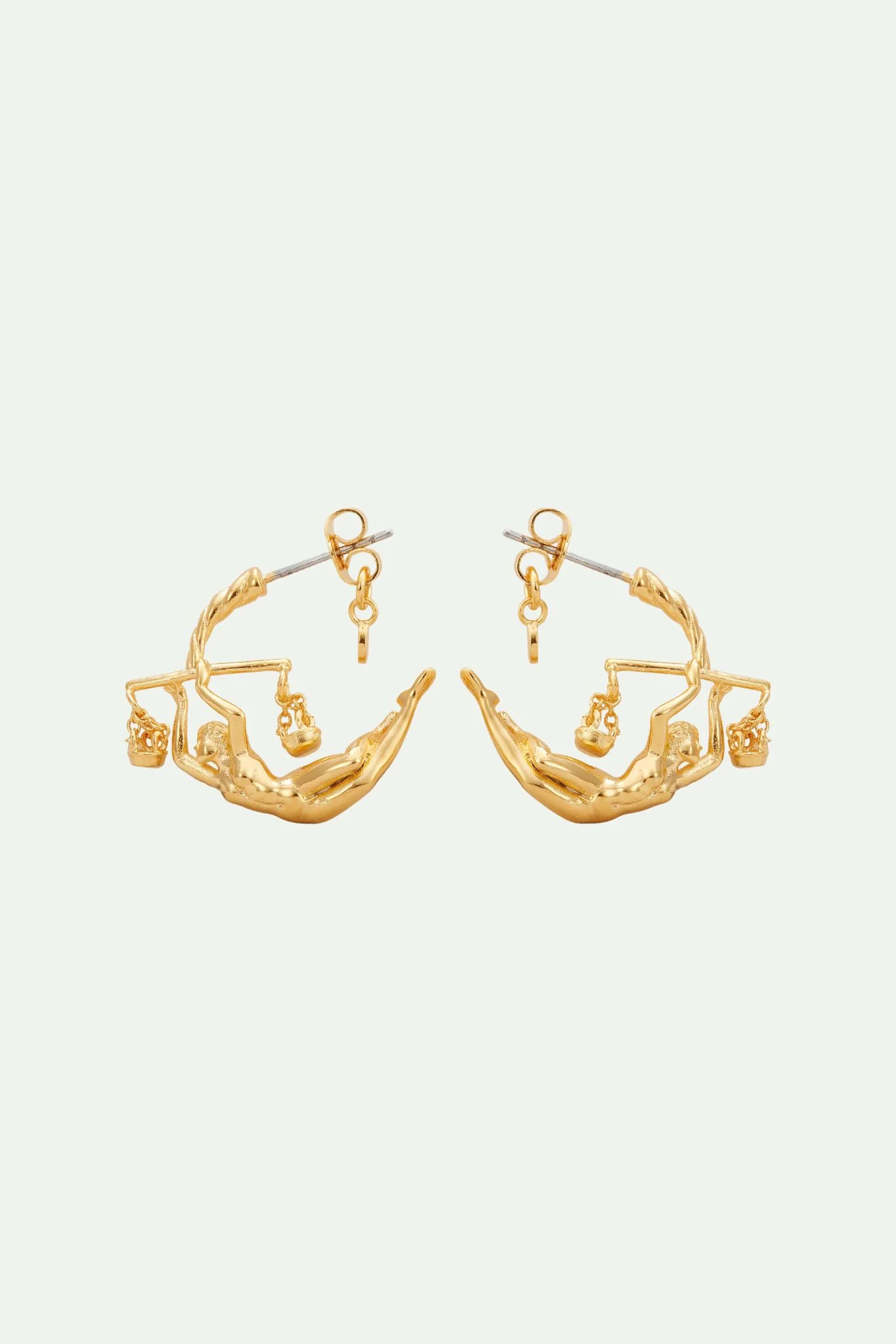 Boucles d'oreilles créoles signe astrologique balance