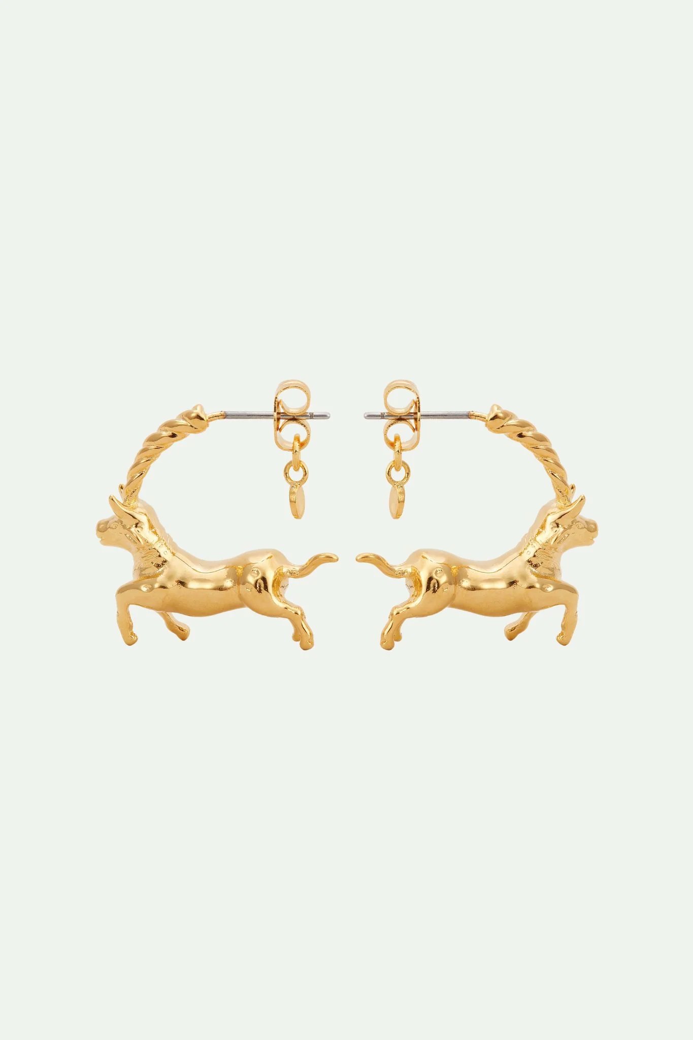 Boucles d'oreilles créoles signe astrologique taureau