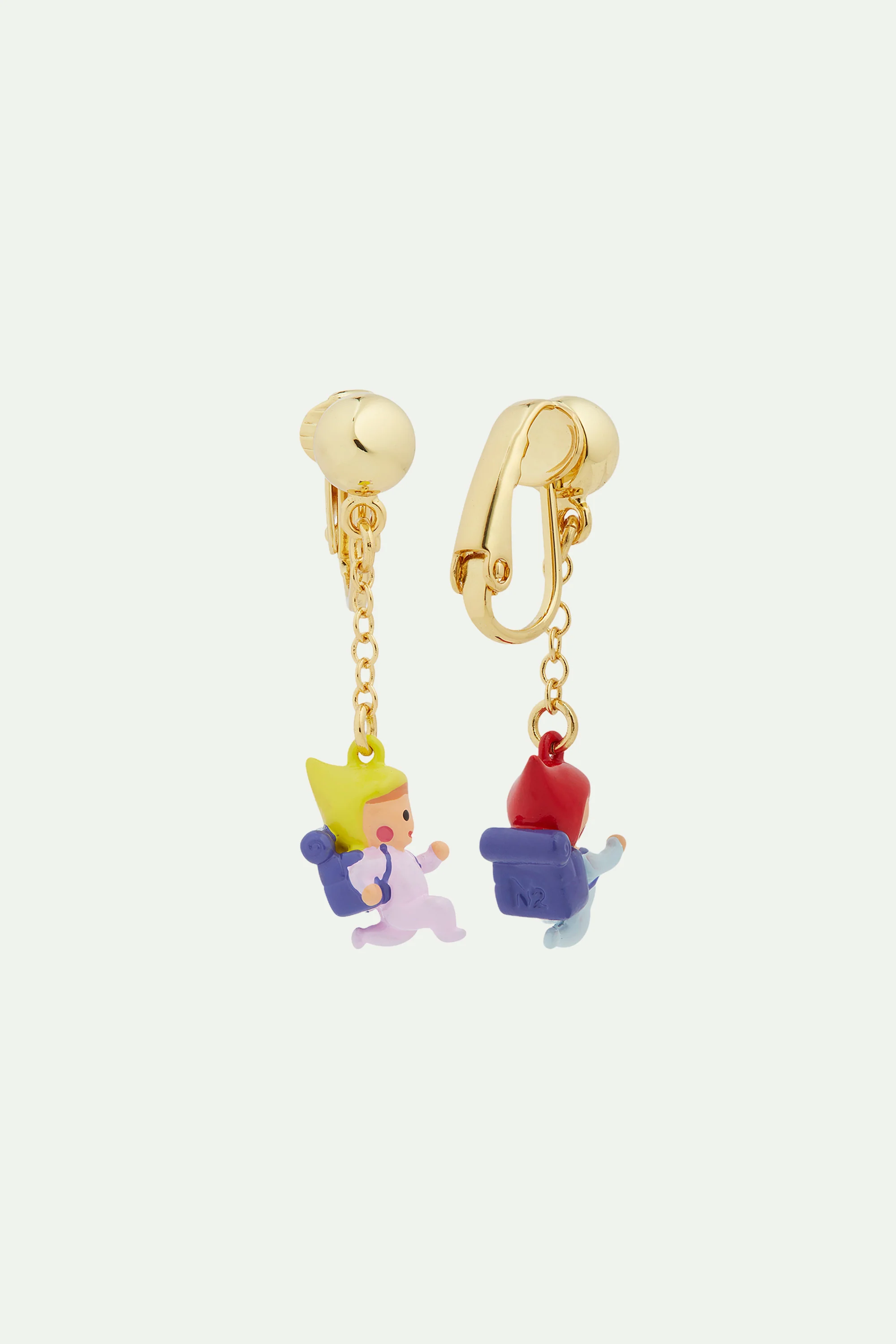 Boucles d'oreilles enfant nain de jardin en randonnée - Image 5