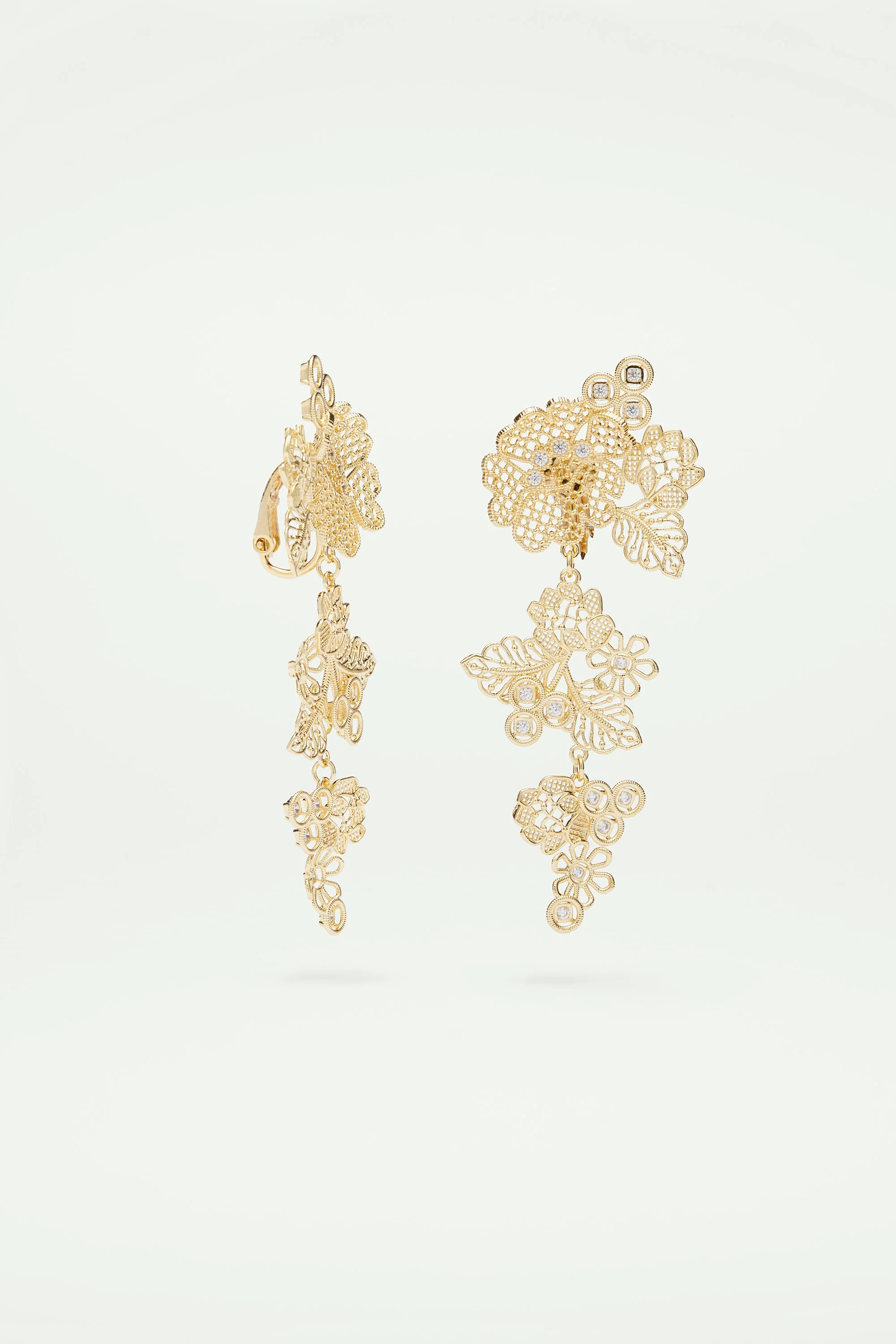 Boucles d'oreilles fil d'or - Image 3