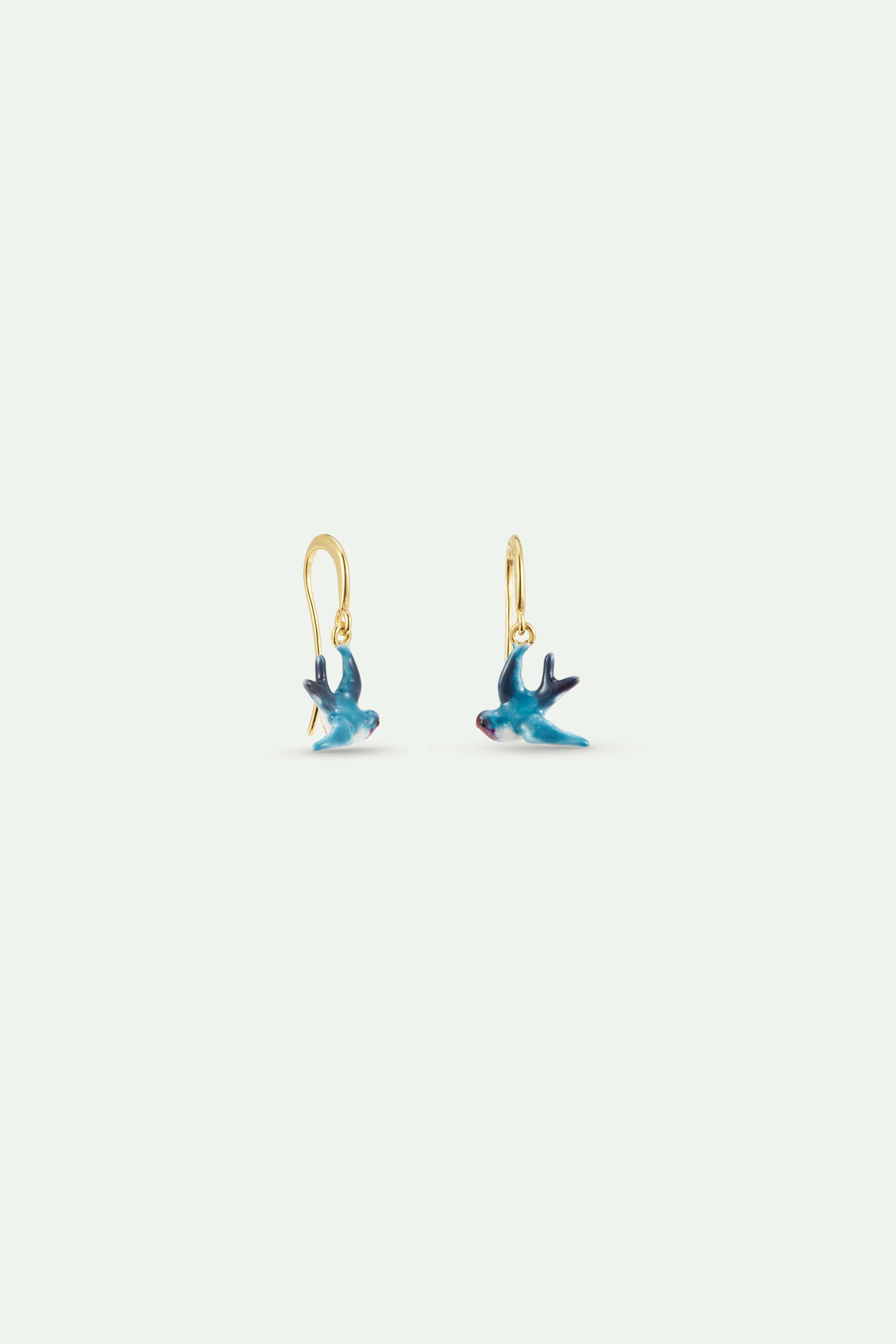 Boucles d'oreilles hook Hirondelle bleue - Image 2