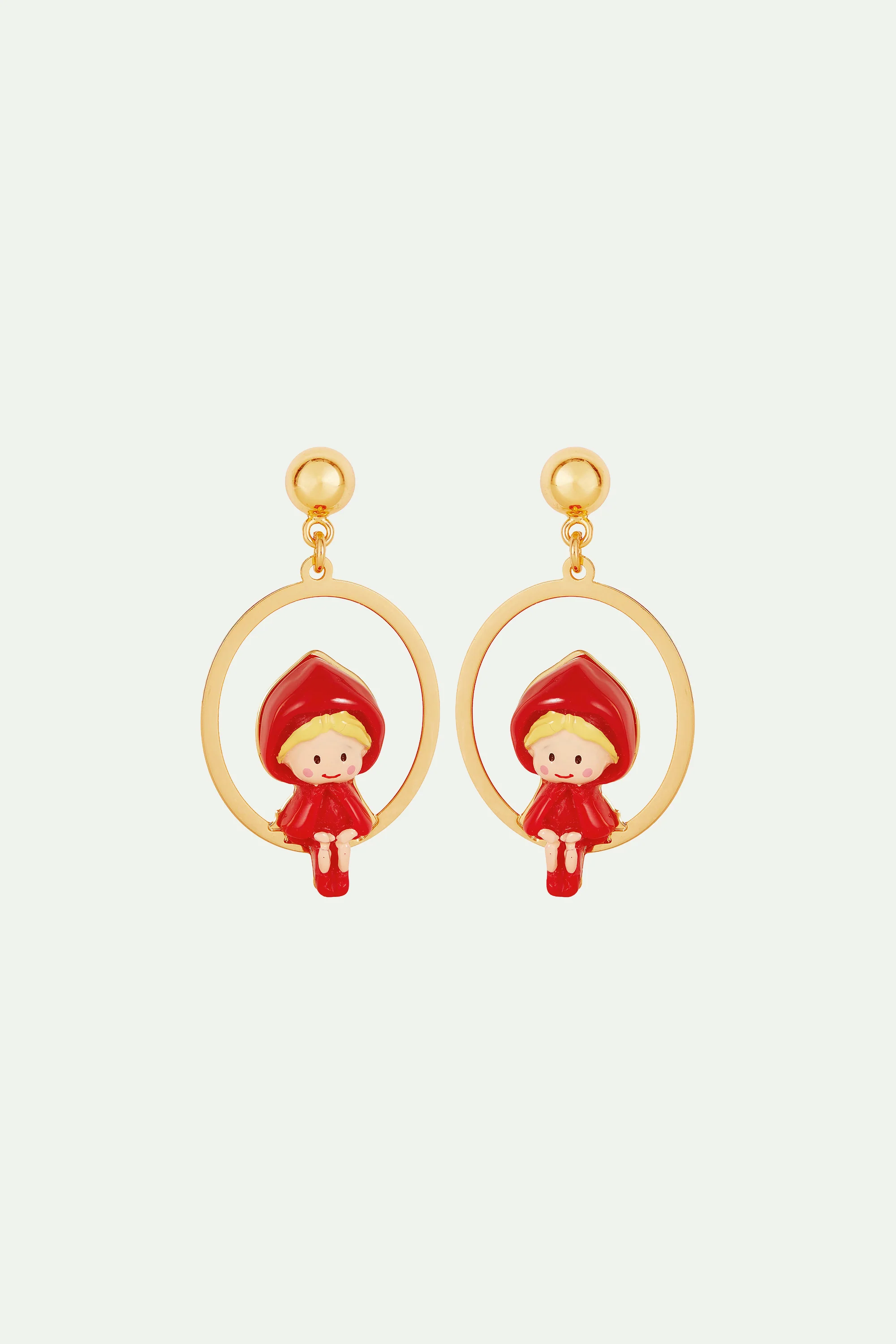 Boucles d'oreilles le petit chaperon rouge
