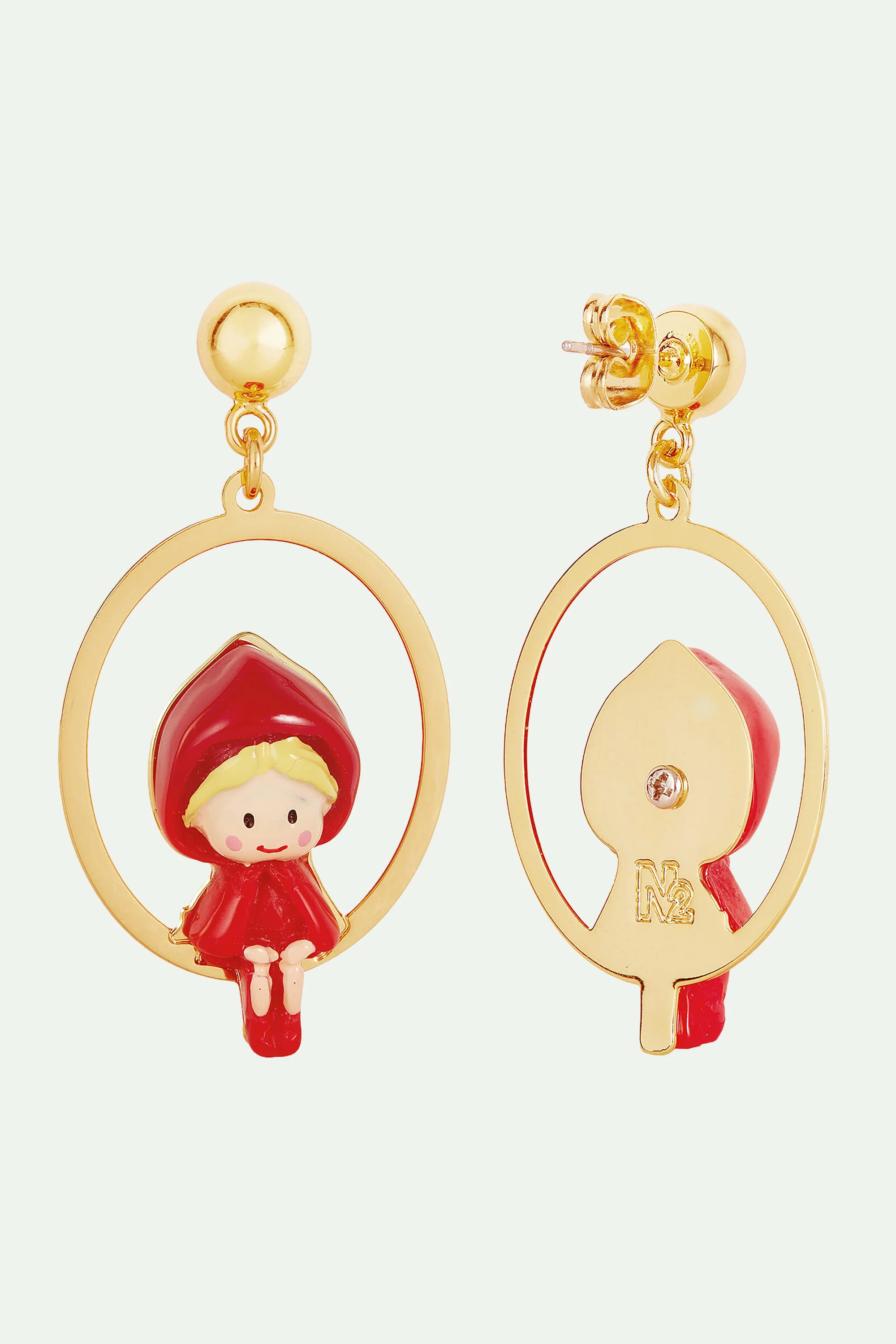 Boucles d'oreilles le petit chaperon rouge - Image 2