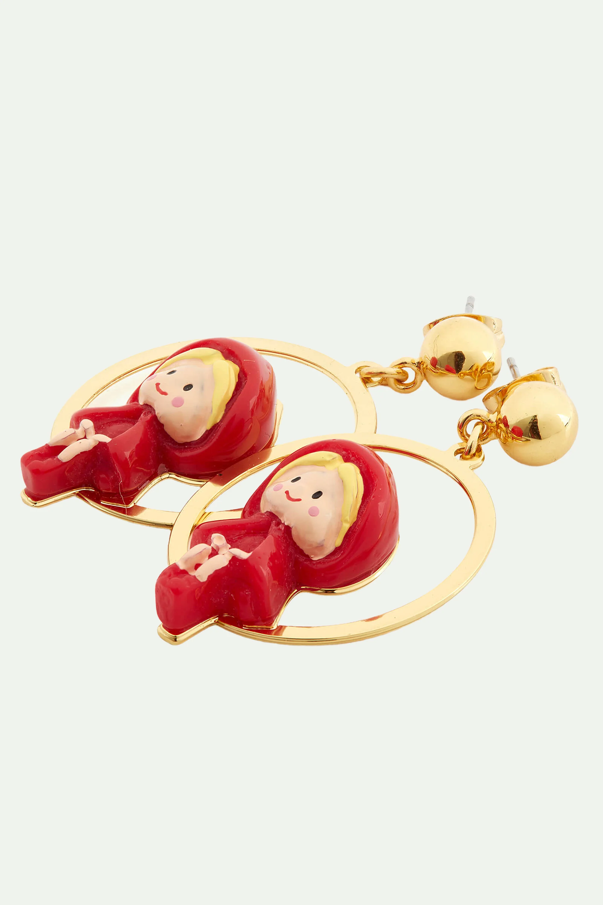 Boucles d'oreilles le petit chaperon rouge - Image 3