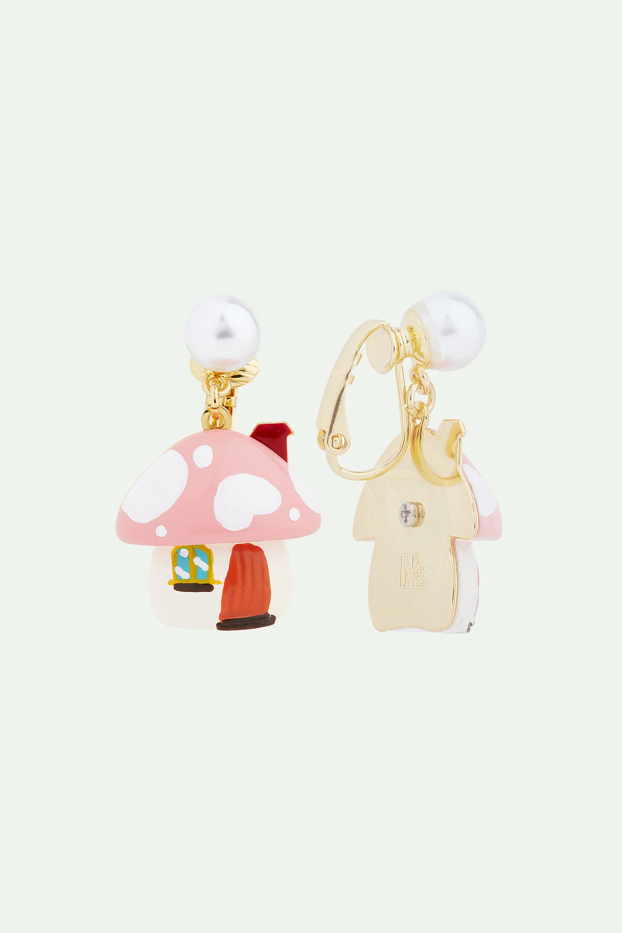 Boucles d'oreilles maison champignon - Image 4