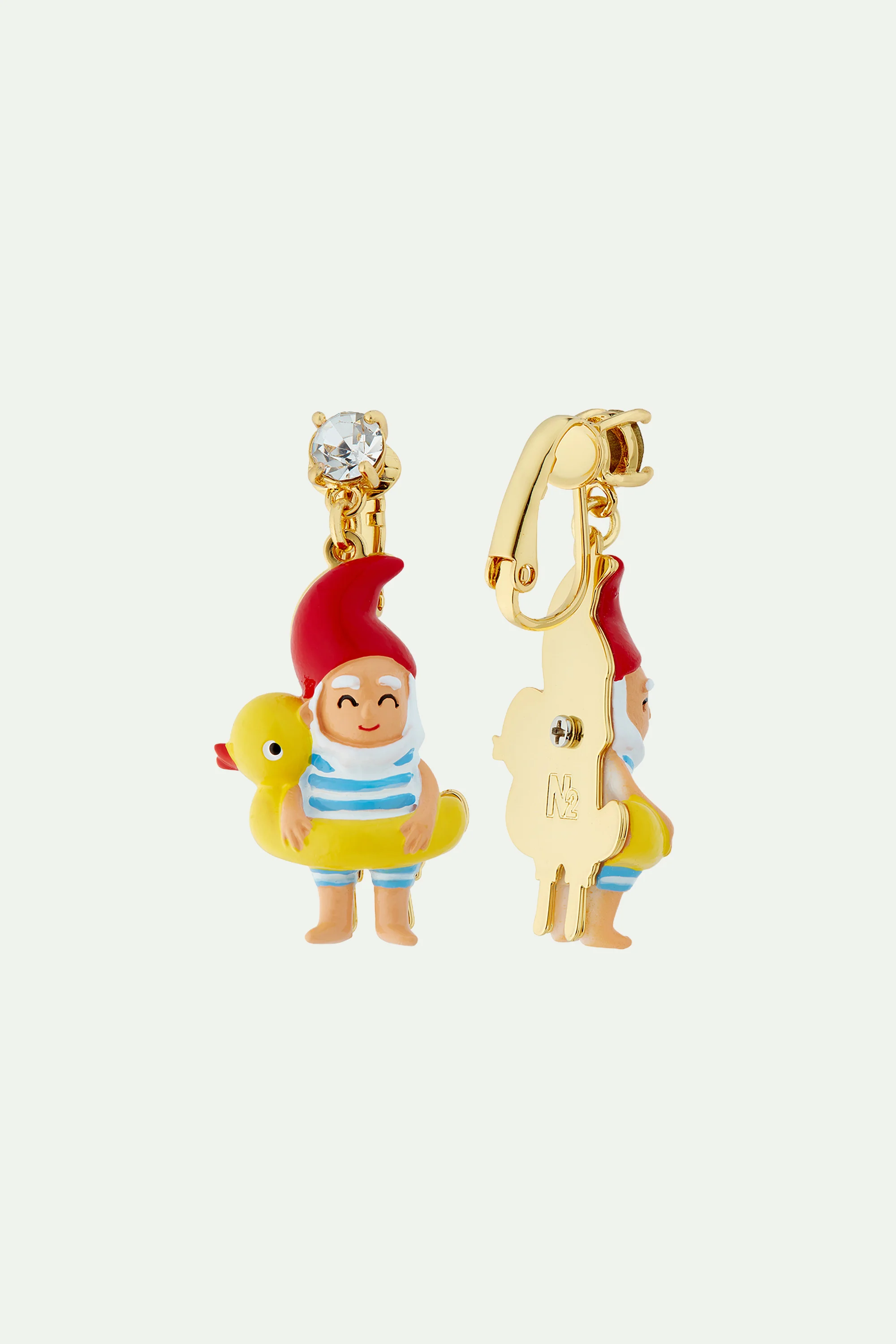 Boucles d'oreilles nain de jardin et bouée canard - Image 5