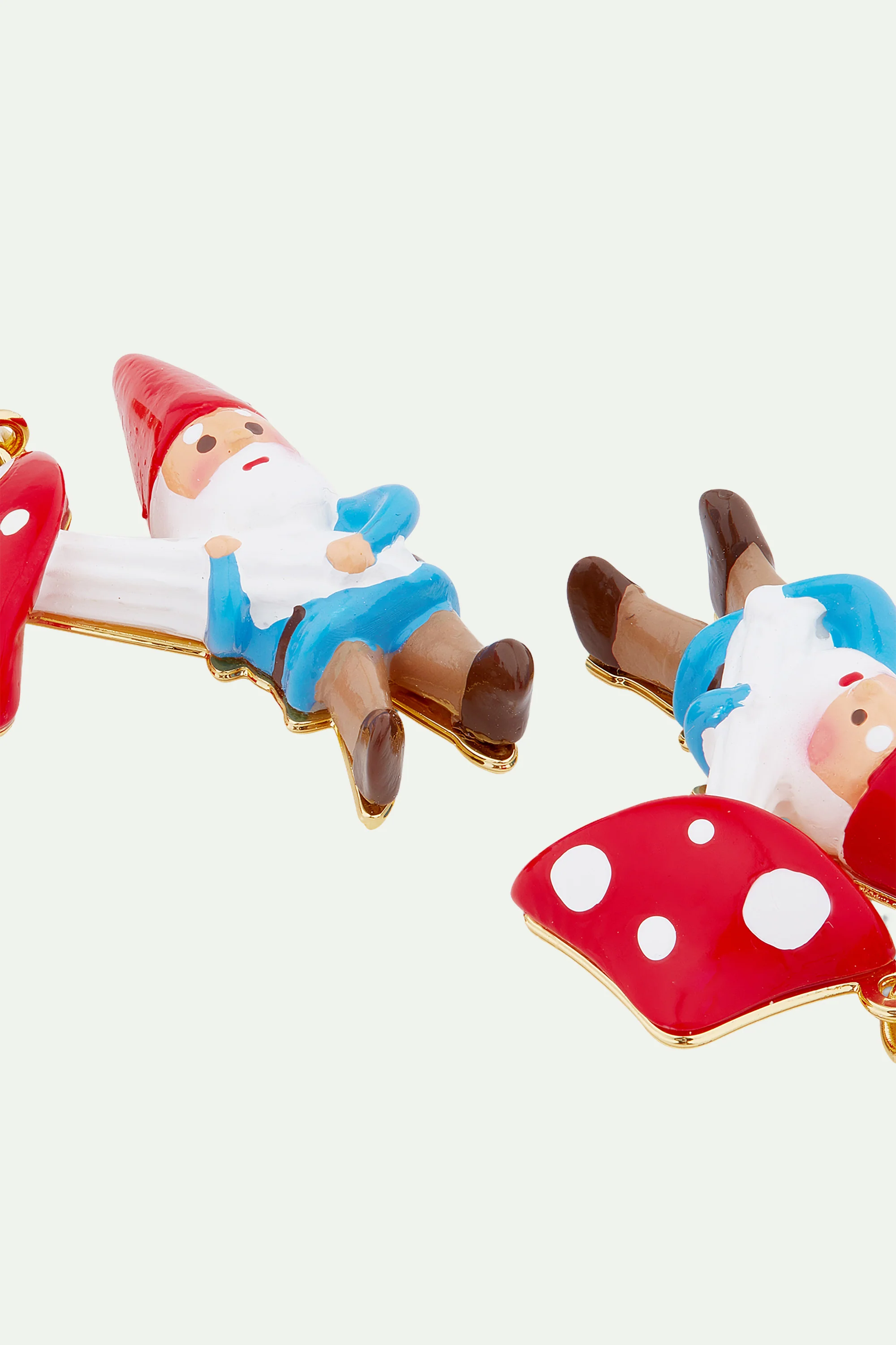Boucles d'oreilles nain de jardin et champignon - Image 3