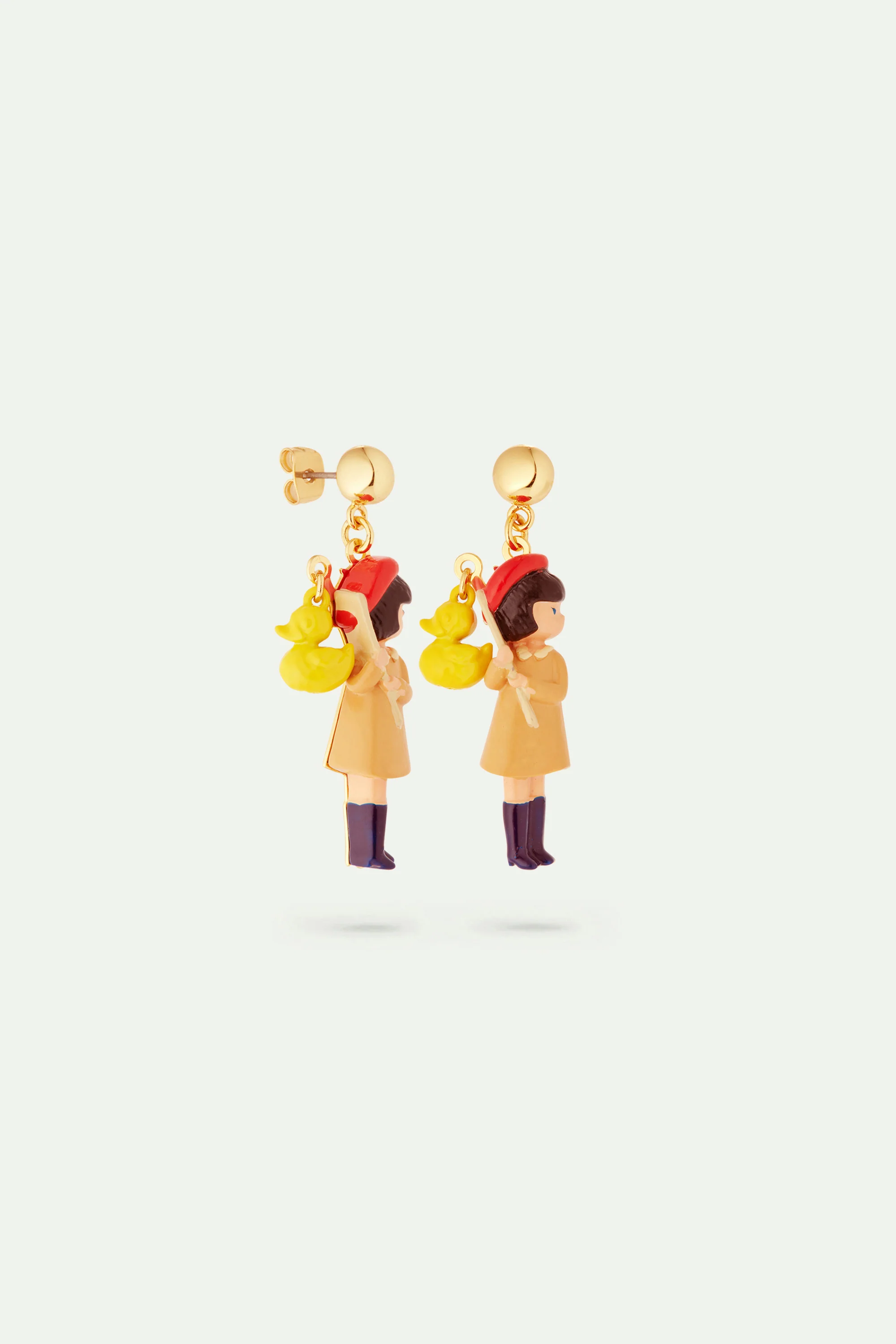 Boucles d'oreilles petite fille et pêche aux canards - Image 2