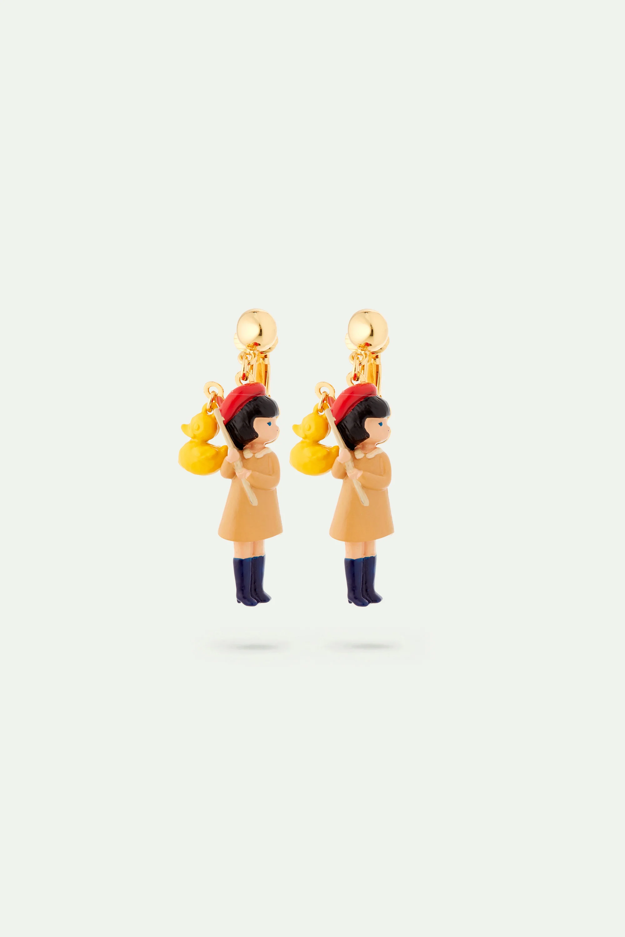 Boucles d'oreilles petite fille et pêche aux canards - Image 3