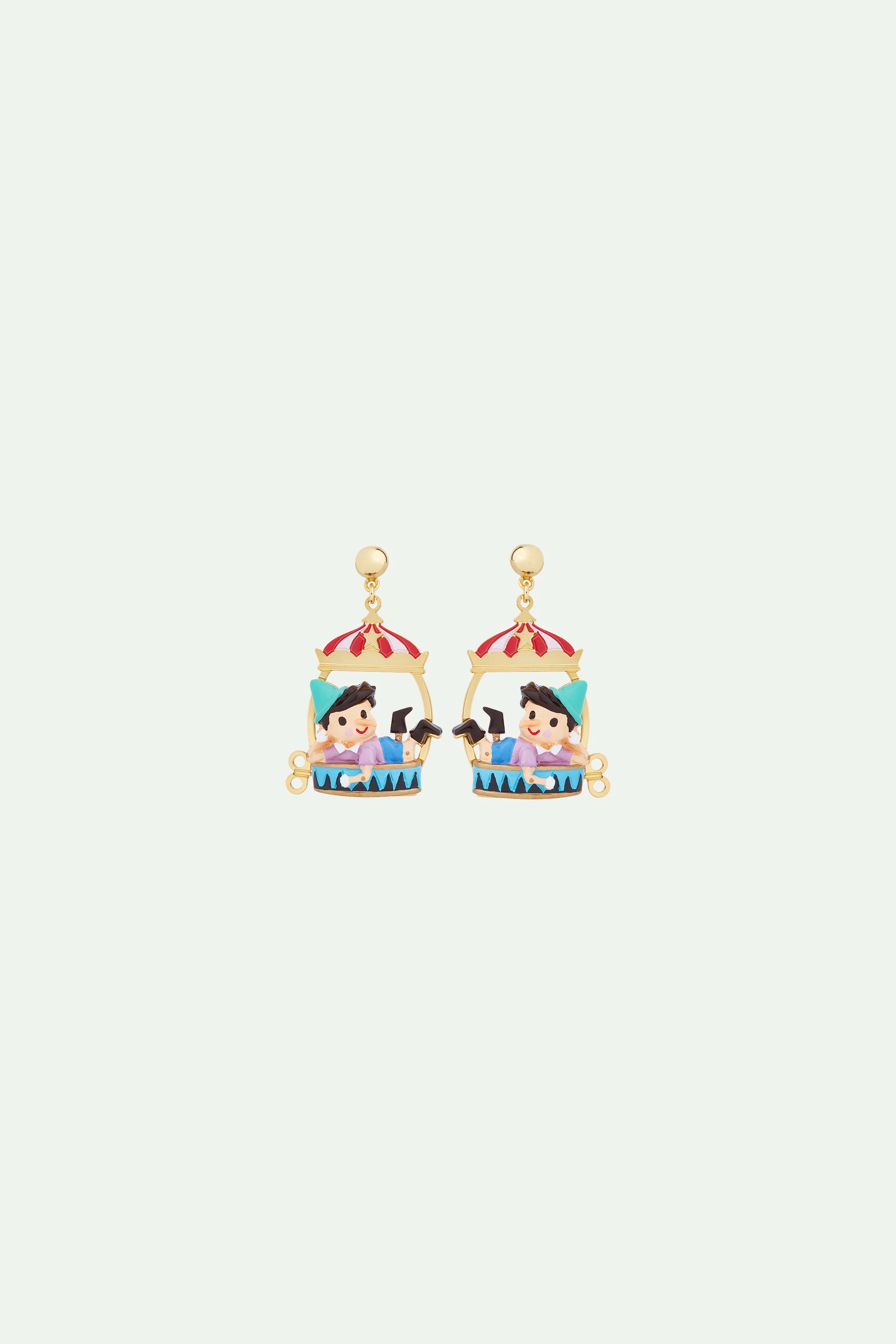 Boucles d'oreilles Pinocchio et chapiteau