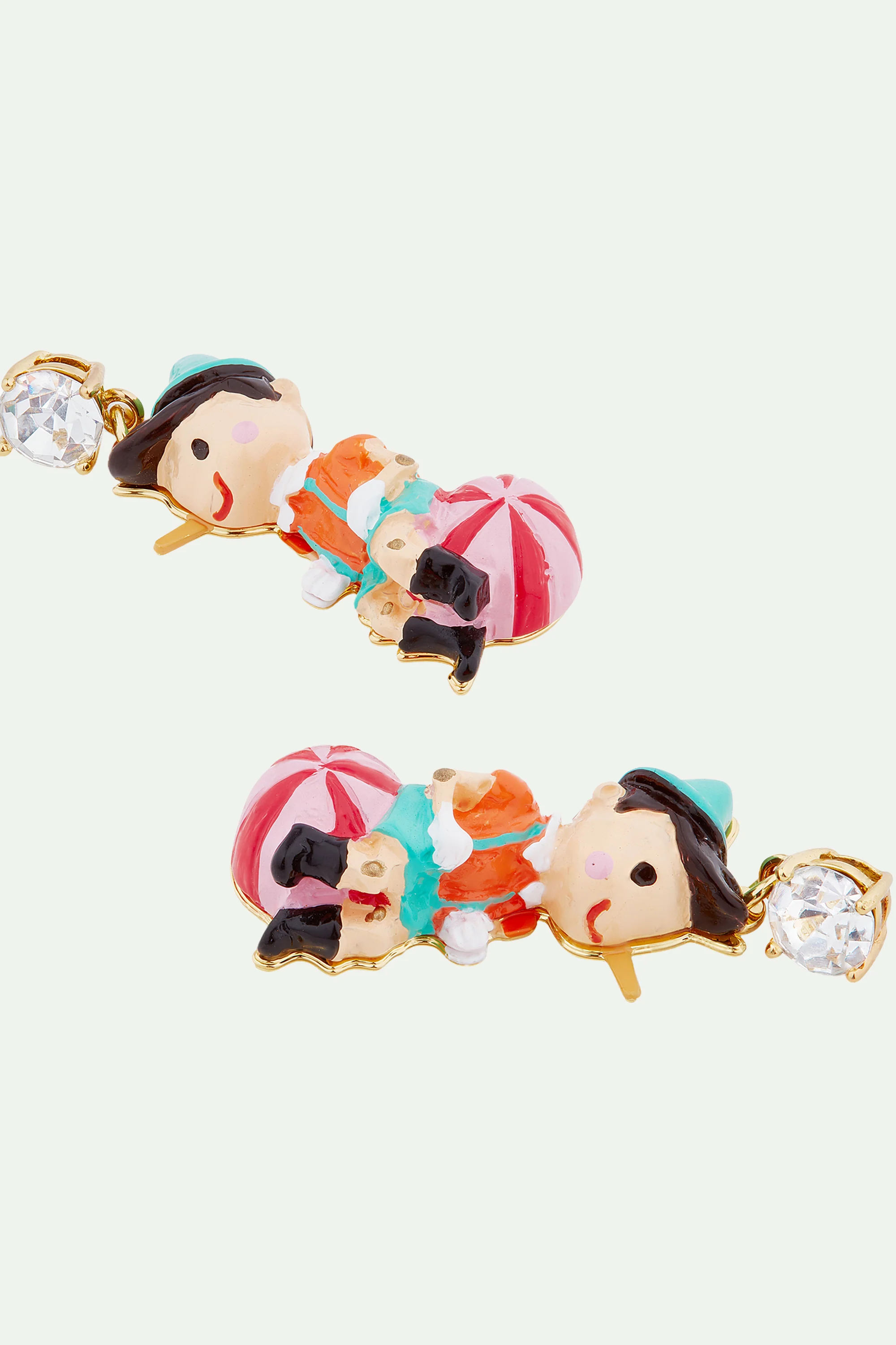 Boucles d'oreilles Pinocchio sur son ballon - Image 3