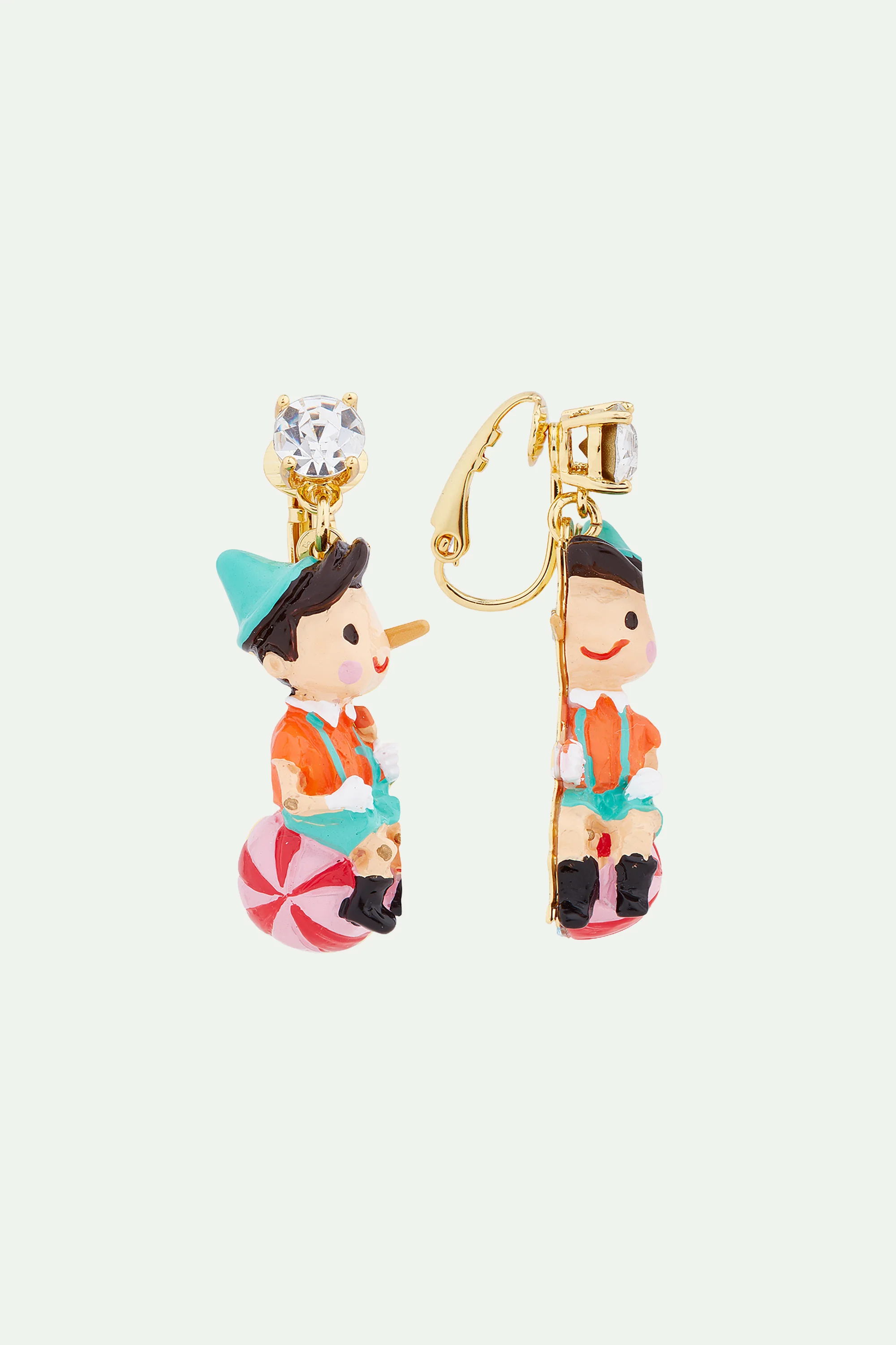 Boucles d'oreilles Pinocchio sur son ballon - Image 4