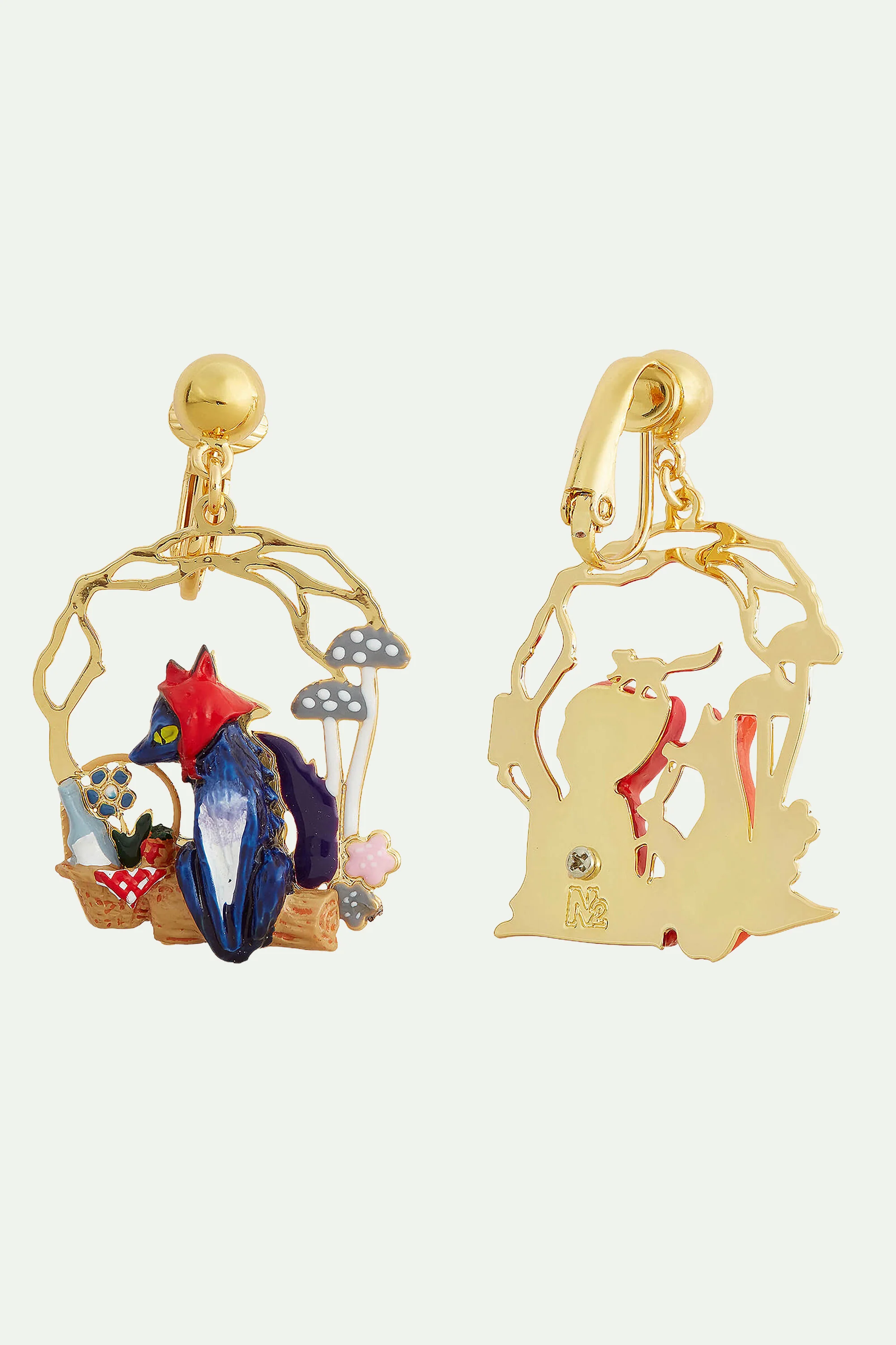 Boucles d'oreilles pique-nique le petit chaperon rouge - Image 5