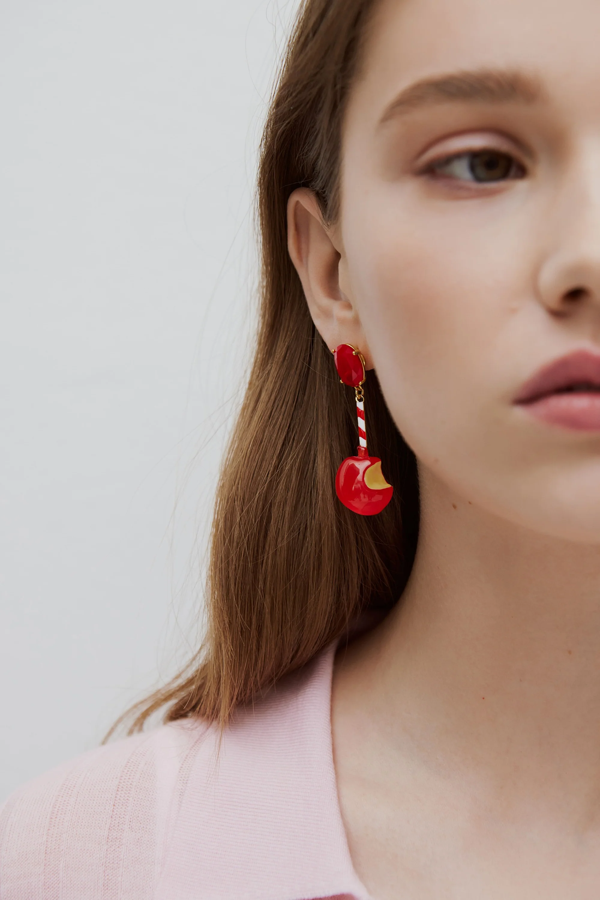 Boucles d'oreilles pomme d'amour - Image 2