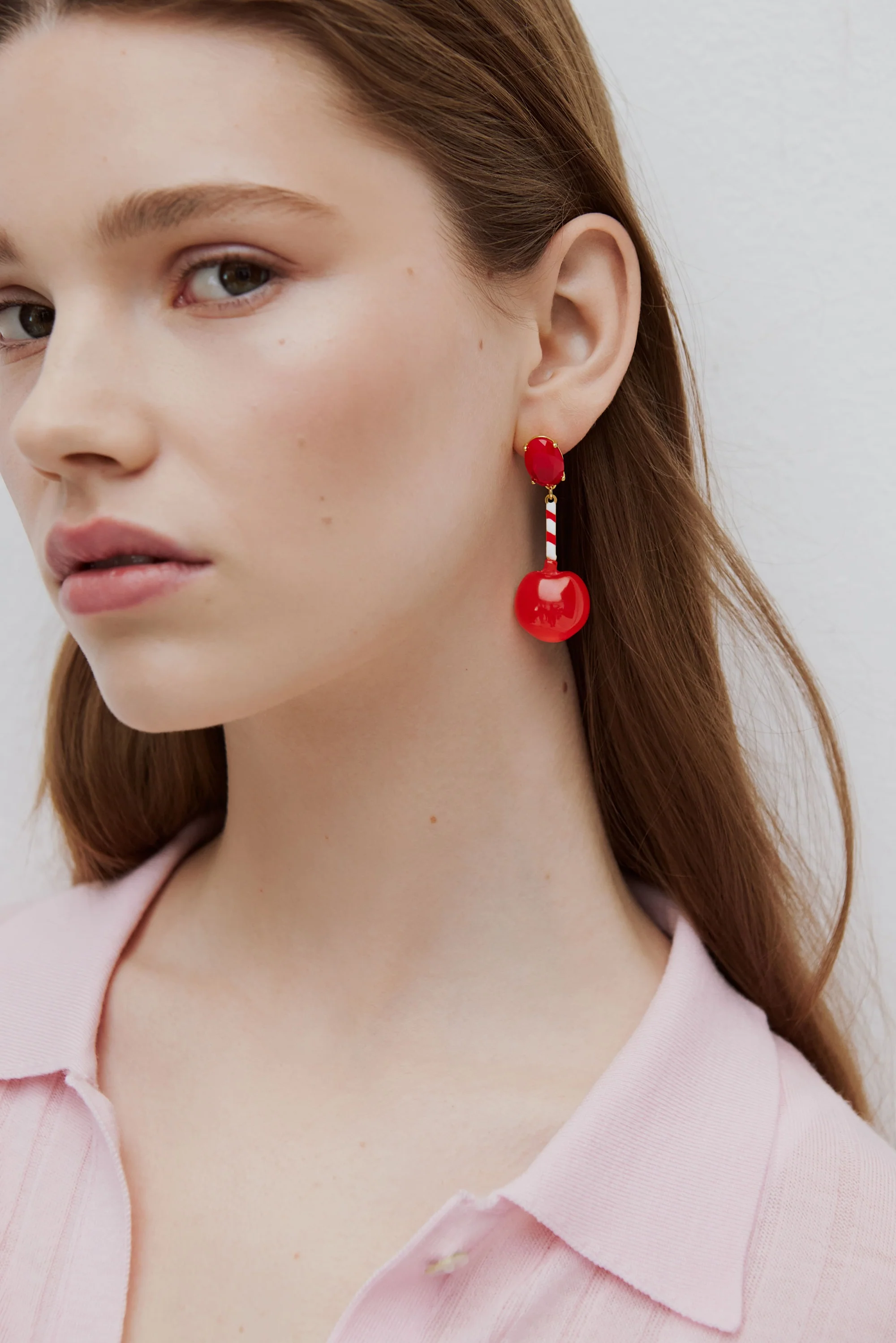 Boucles d'oreilles pomme d'amour - Image 3