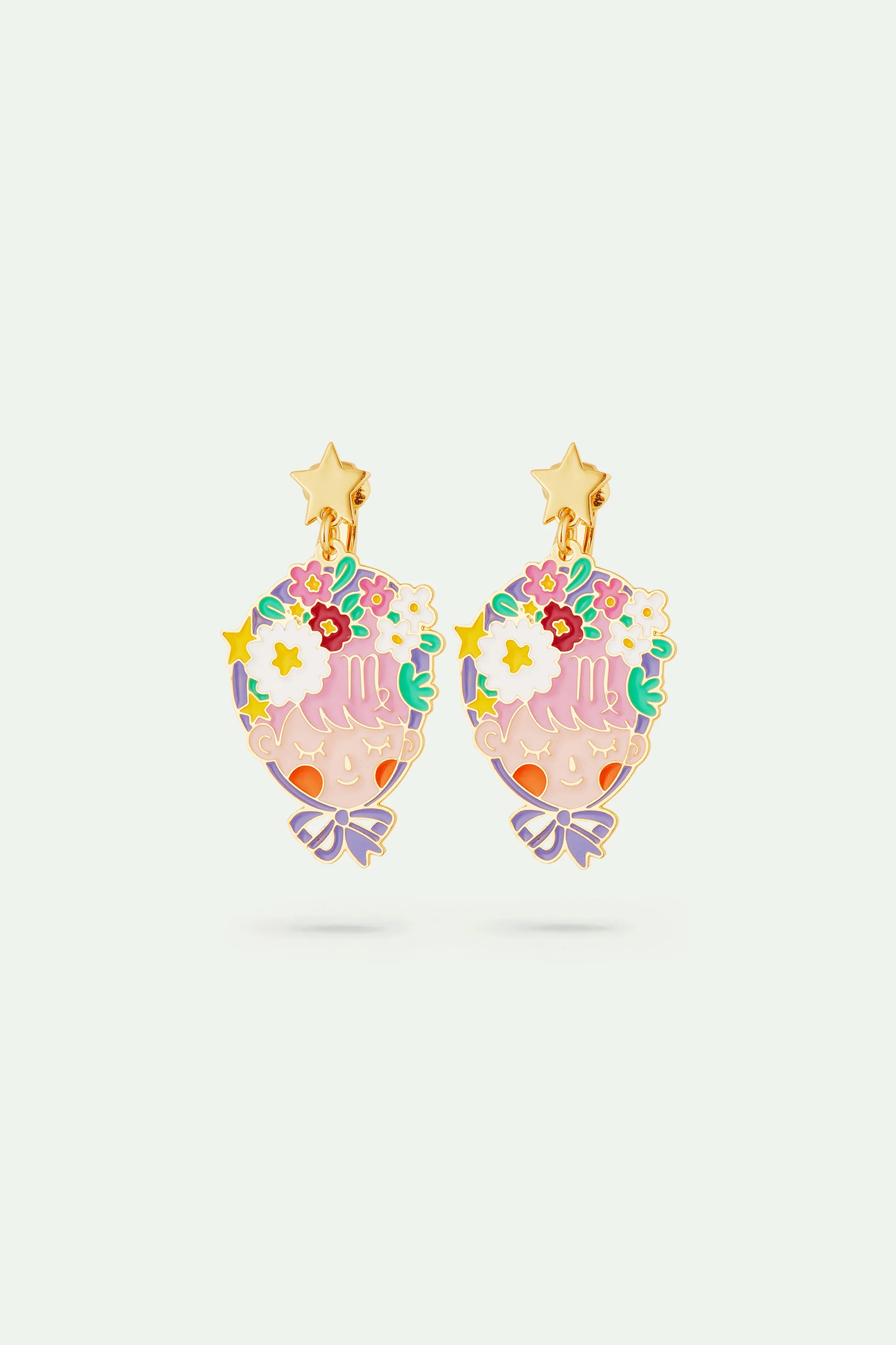 Boucles d'oreilles signe astrologique de la vierge - Image 3