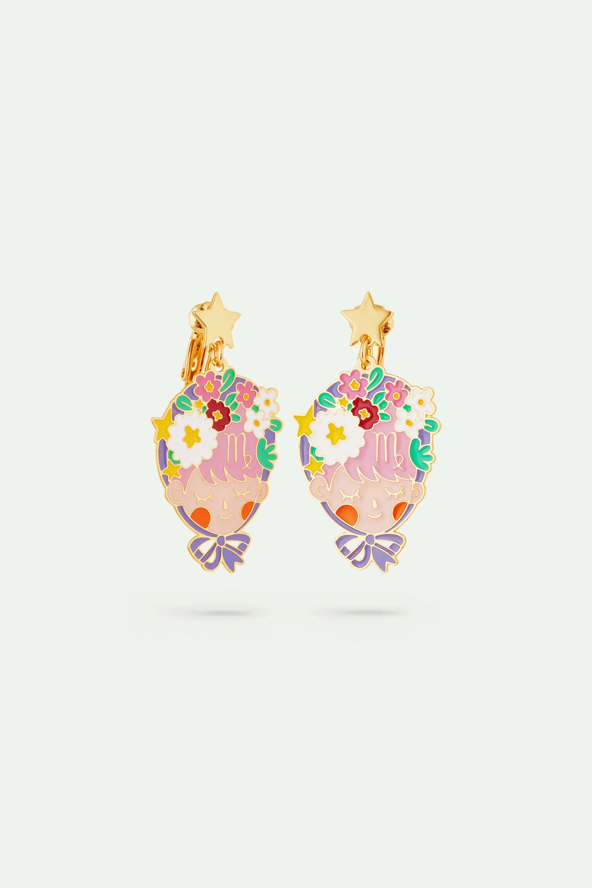 Boucles d'oreilles signe astrologique de la vierge - Image 4