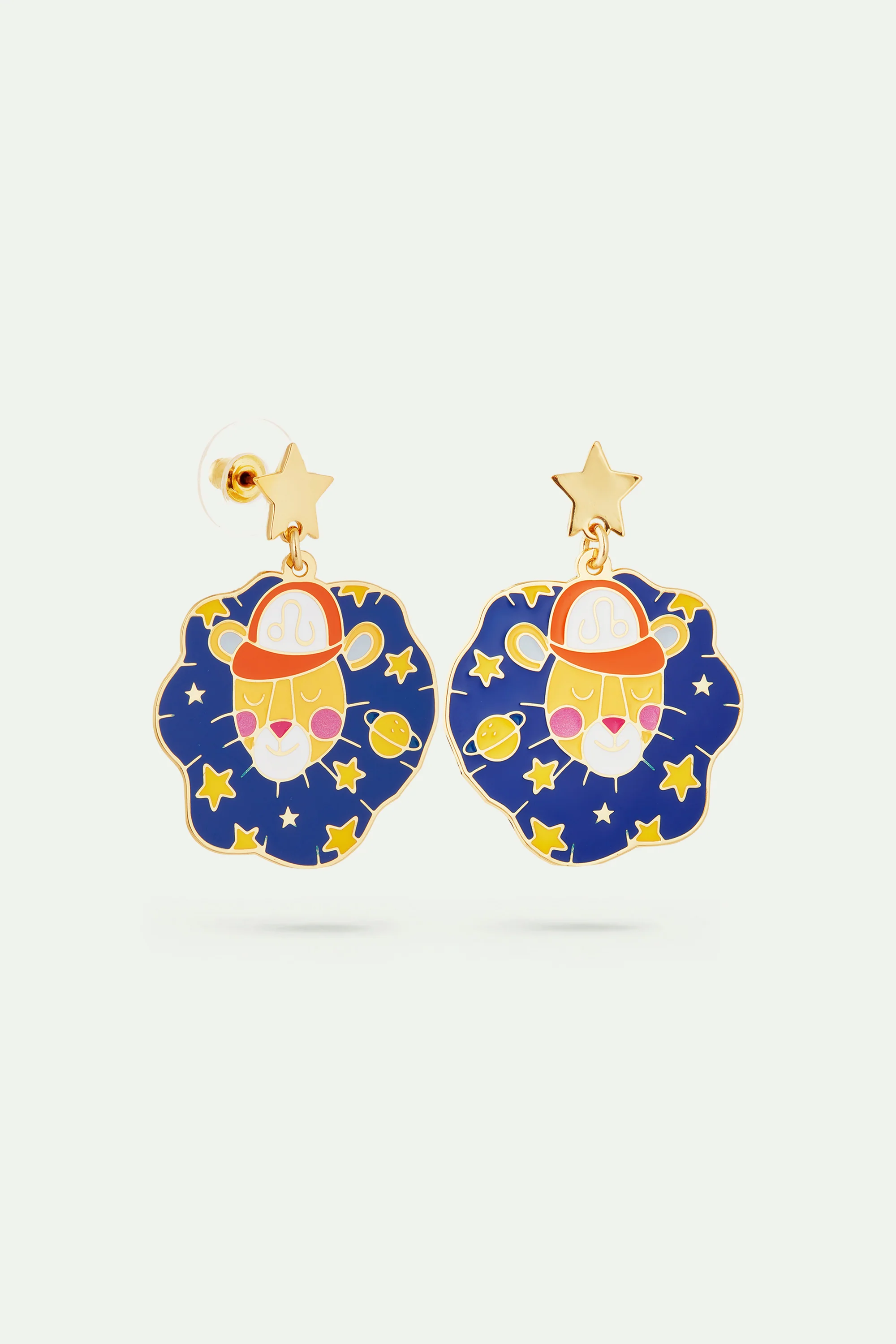 Boucles d'oreilles signe astrologique du lion - Image 2