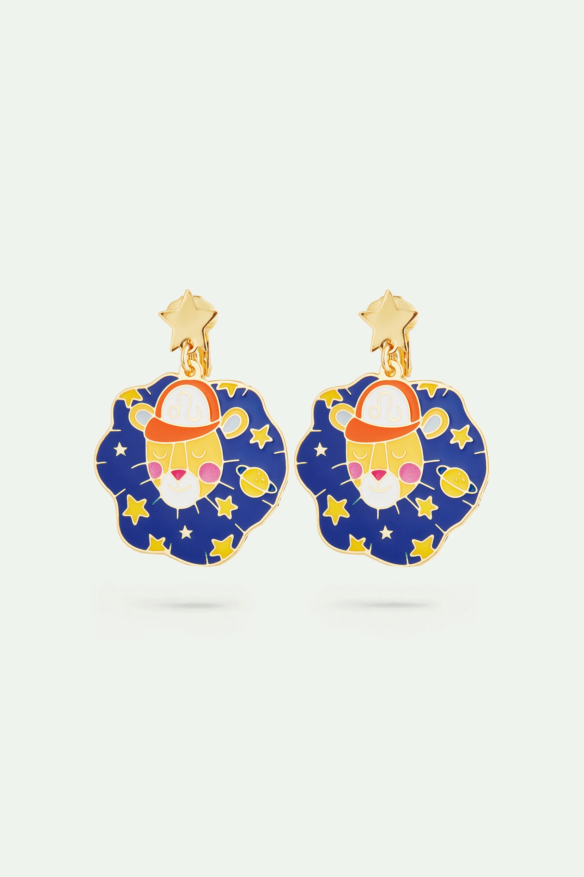 Boucles d'oreilles signe astrologique du lion - Image 3