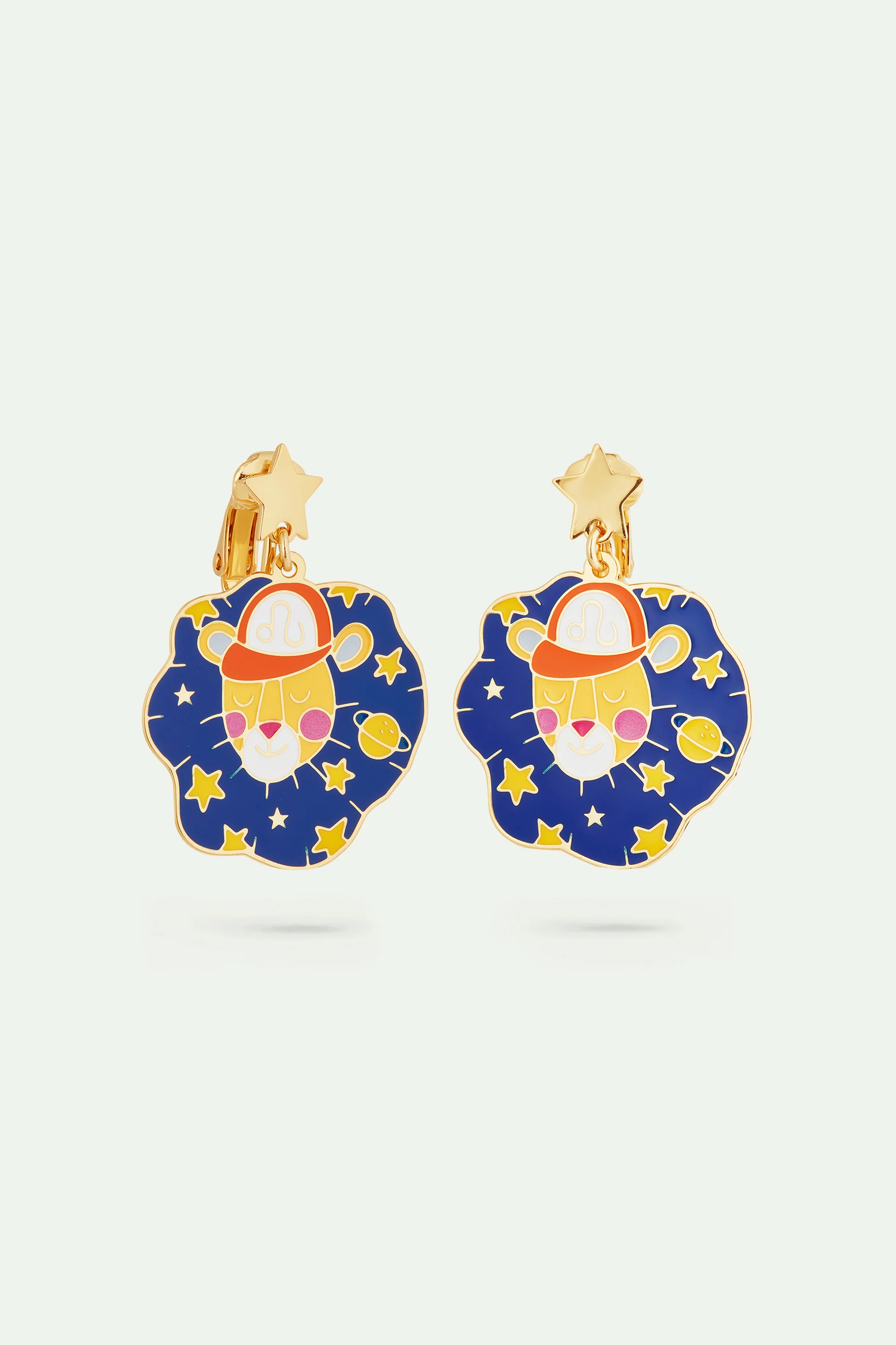Boucles d'oreilles signe astrologique du lion - Image 4