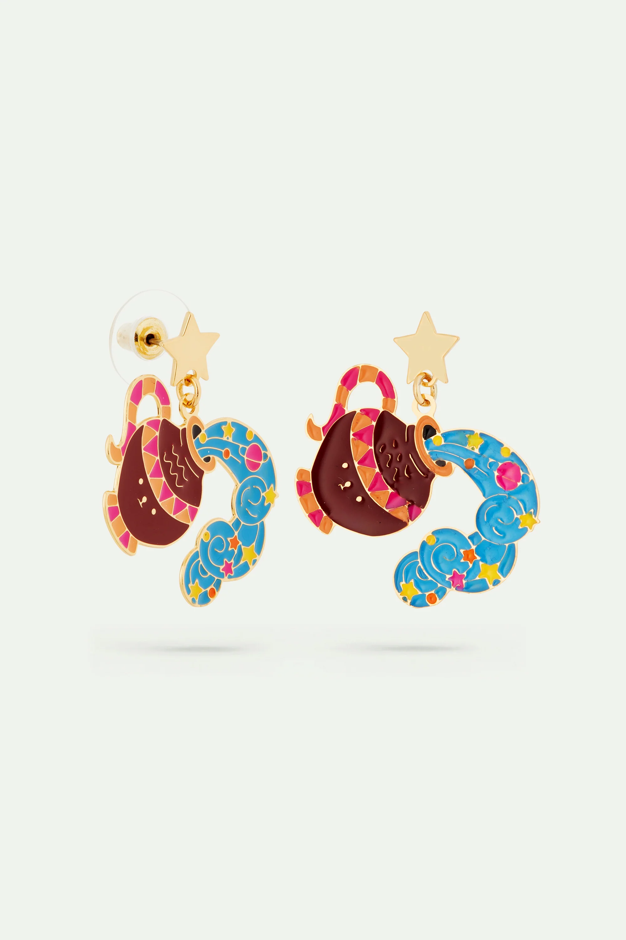 Boucles d'oreilles signe astrologique du verseau - Image 2