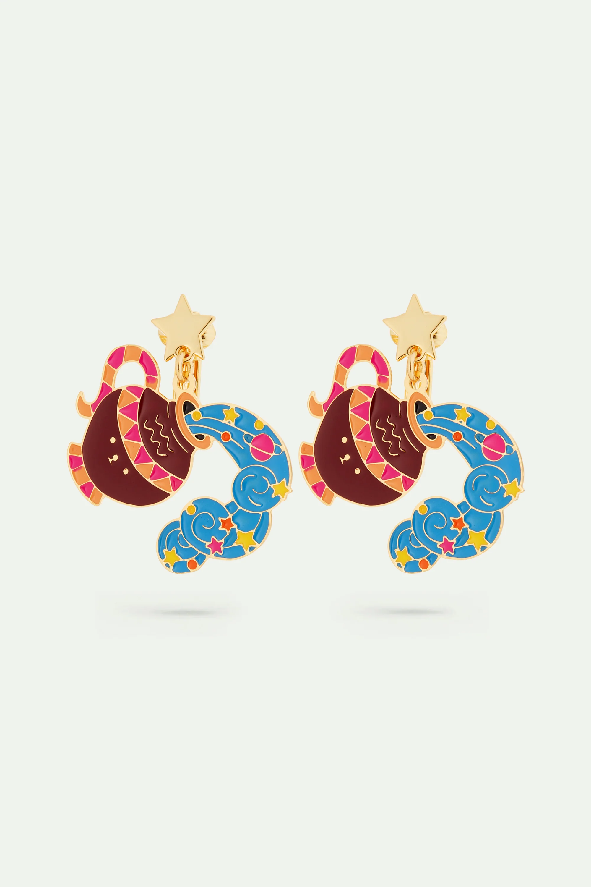 Boucles d'oreilles signe astrologique du verseau - Image 3