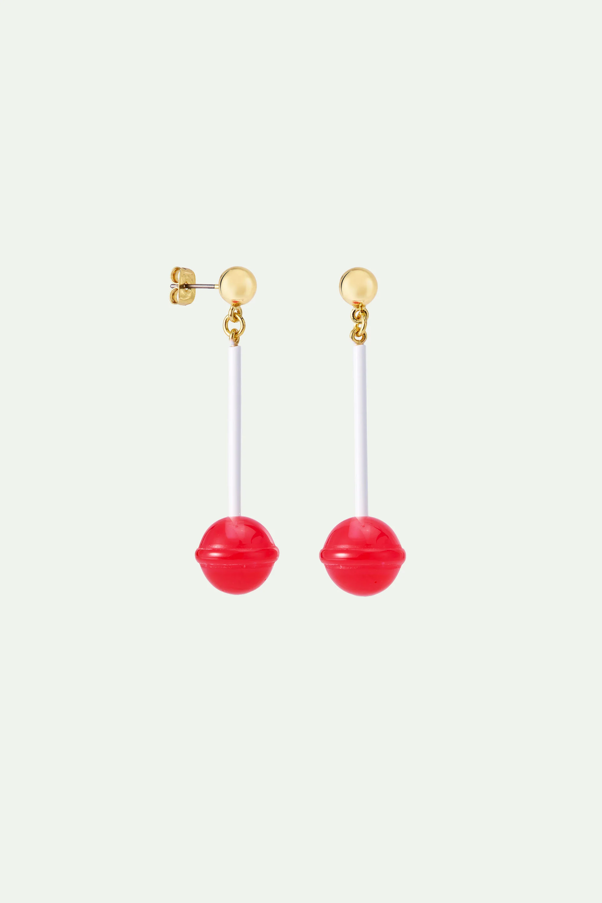 Boucles d'oreilles sucette à la fraise - Image 3