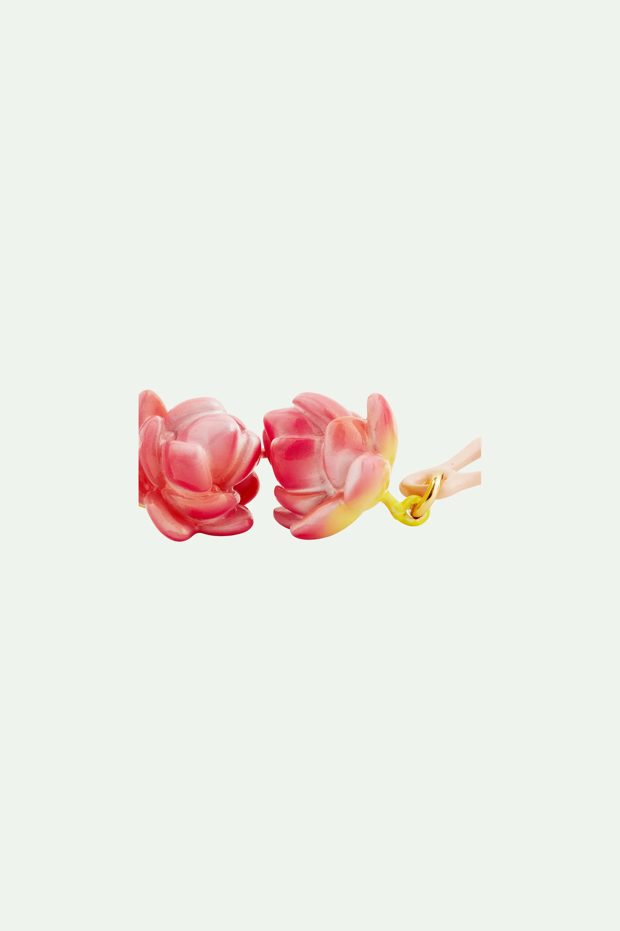 Boucles d'Oreilles Tiges Ballerine Fleur de Lotus - Image 5