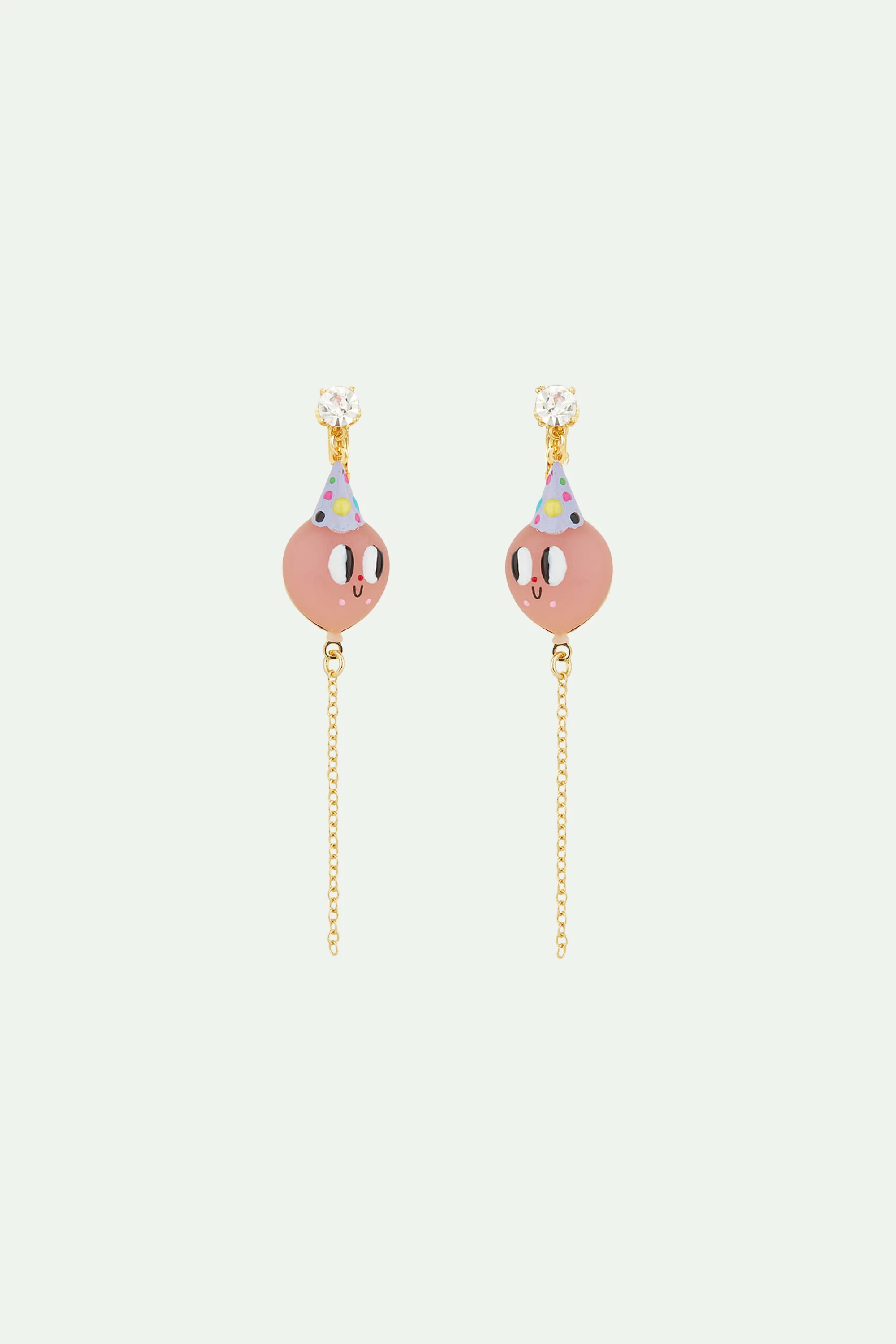 Boucles d'Oreilles Tiges Ballon Rose