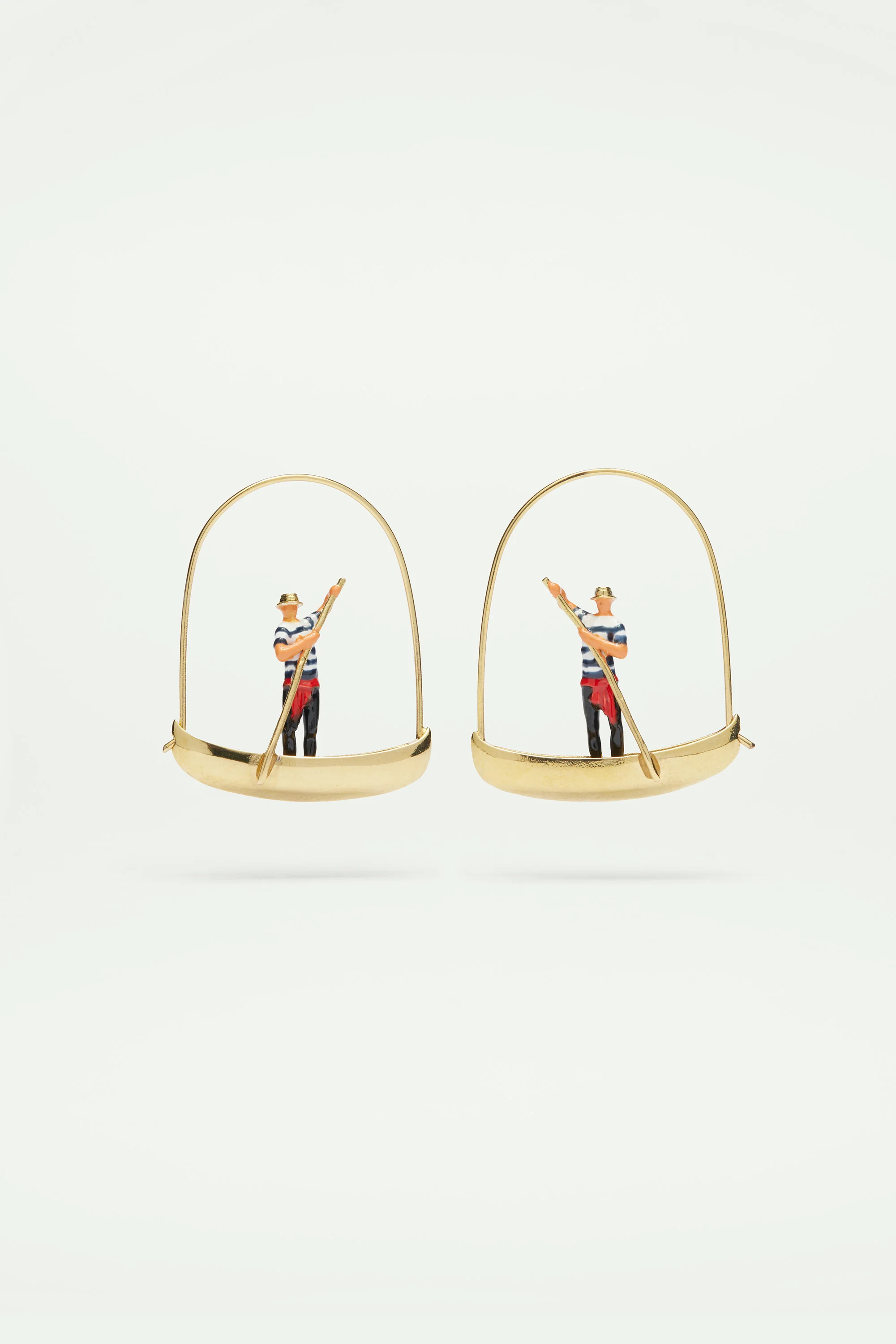 Boucles d'oreilles tiges batelier et gondole
